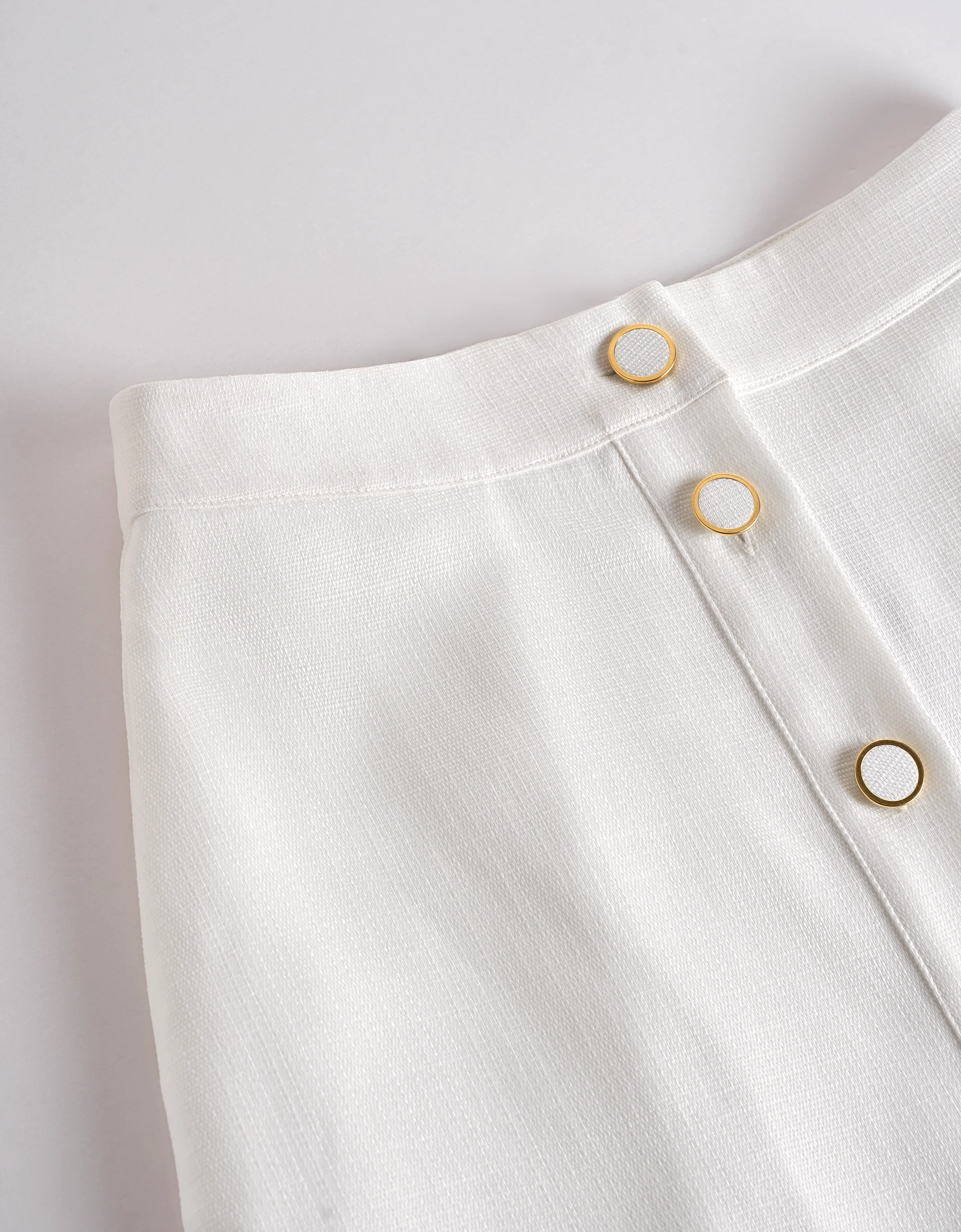Button Front A-line Midi Skirt - Image 15
