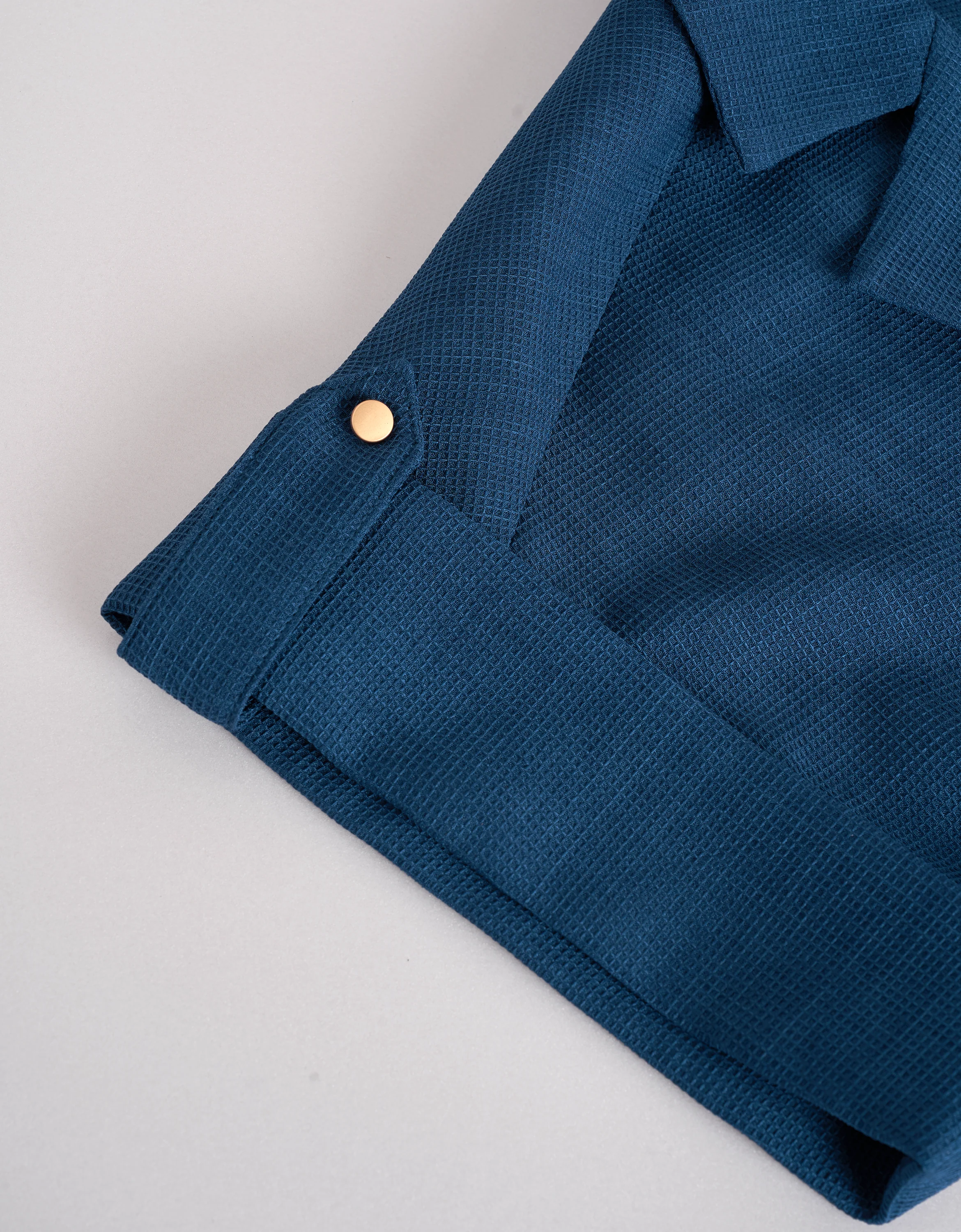 Button Front Notched Lapel Suit Dress - Image 9