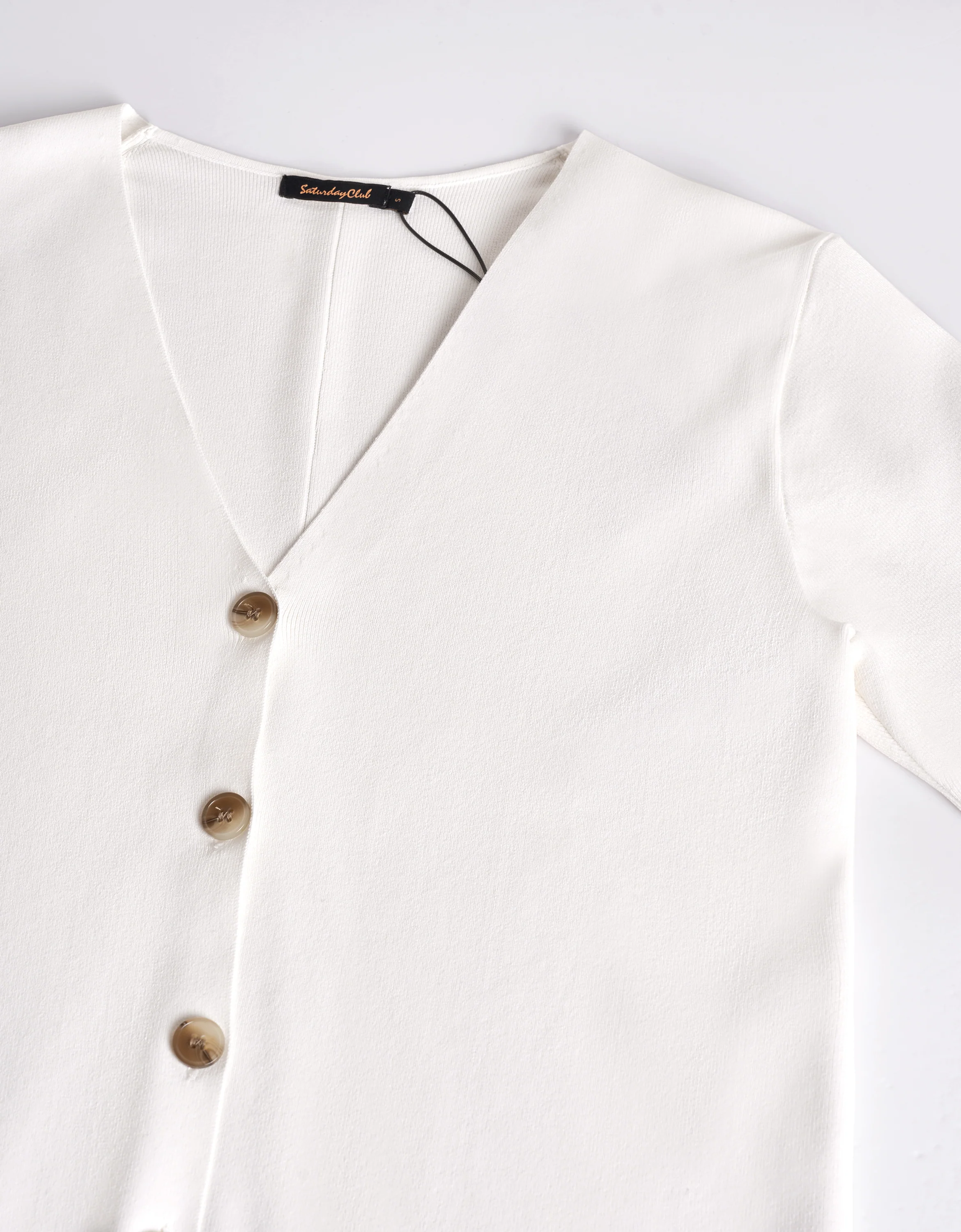 Button Front Short Sleeve Knit Top - Image 18