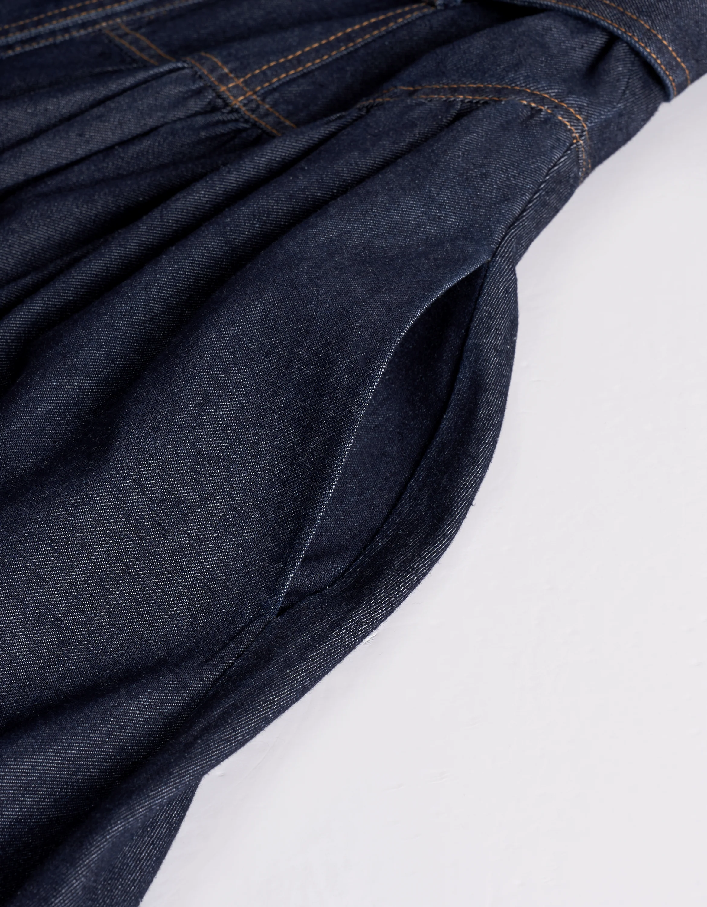 Button Front Sleeveless Denim Dress - Image 6