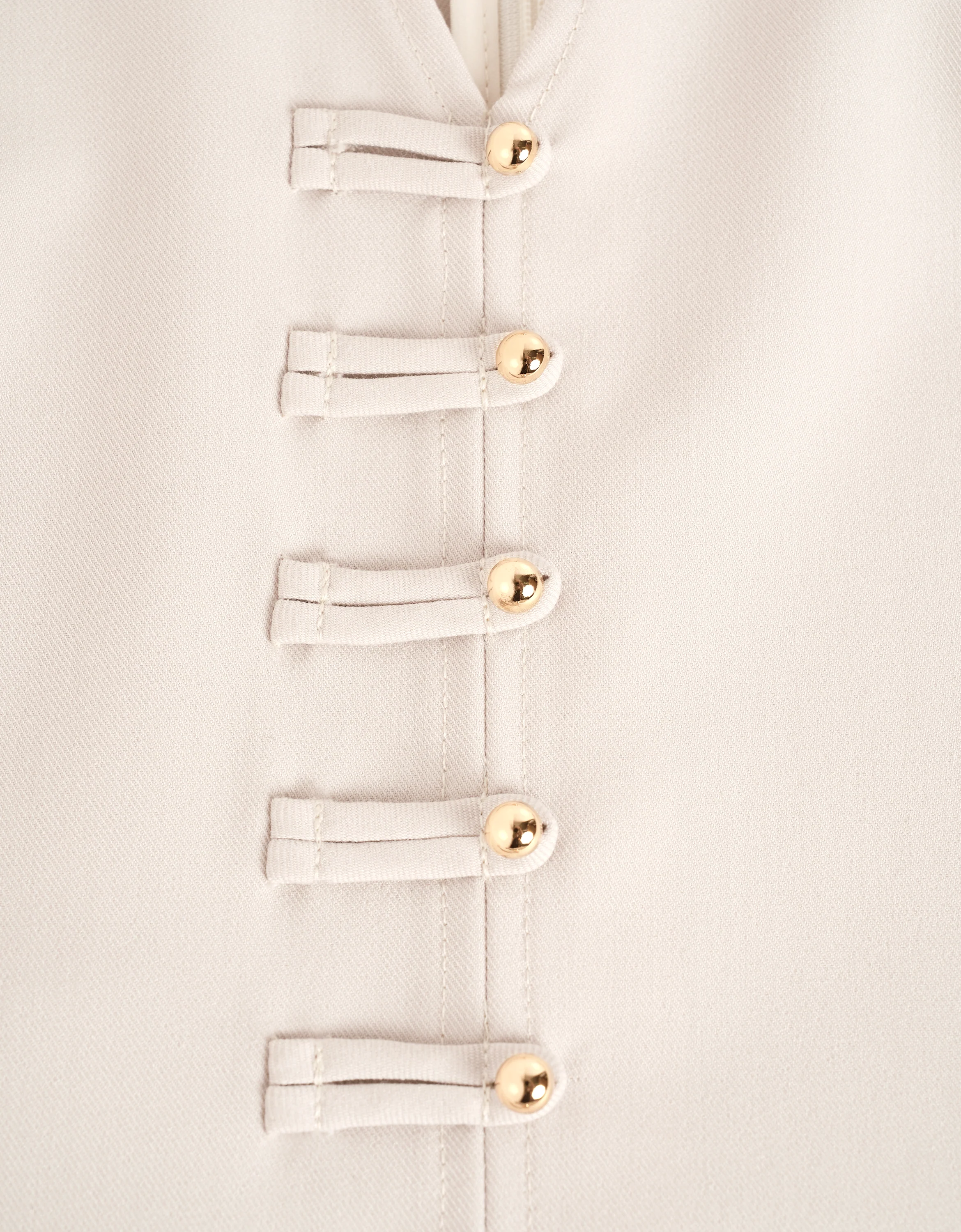 Button Front V-neck Midi Dress - Image 6