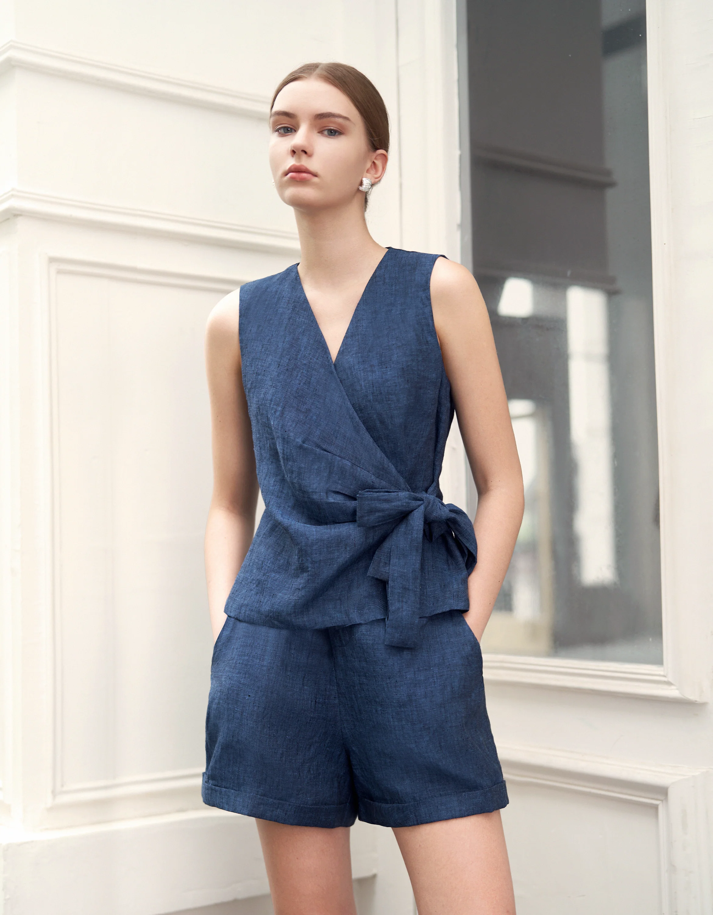 Casual Linen Shorts - Image 2