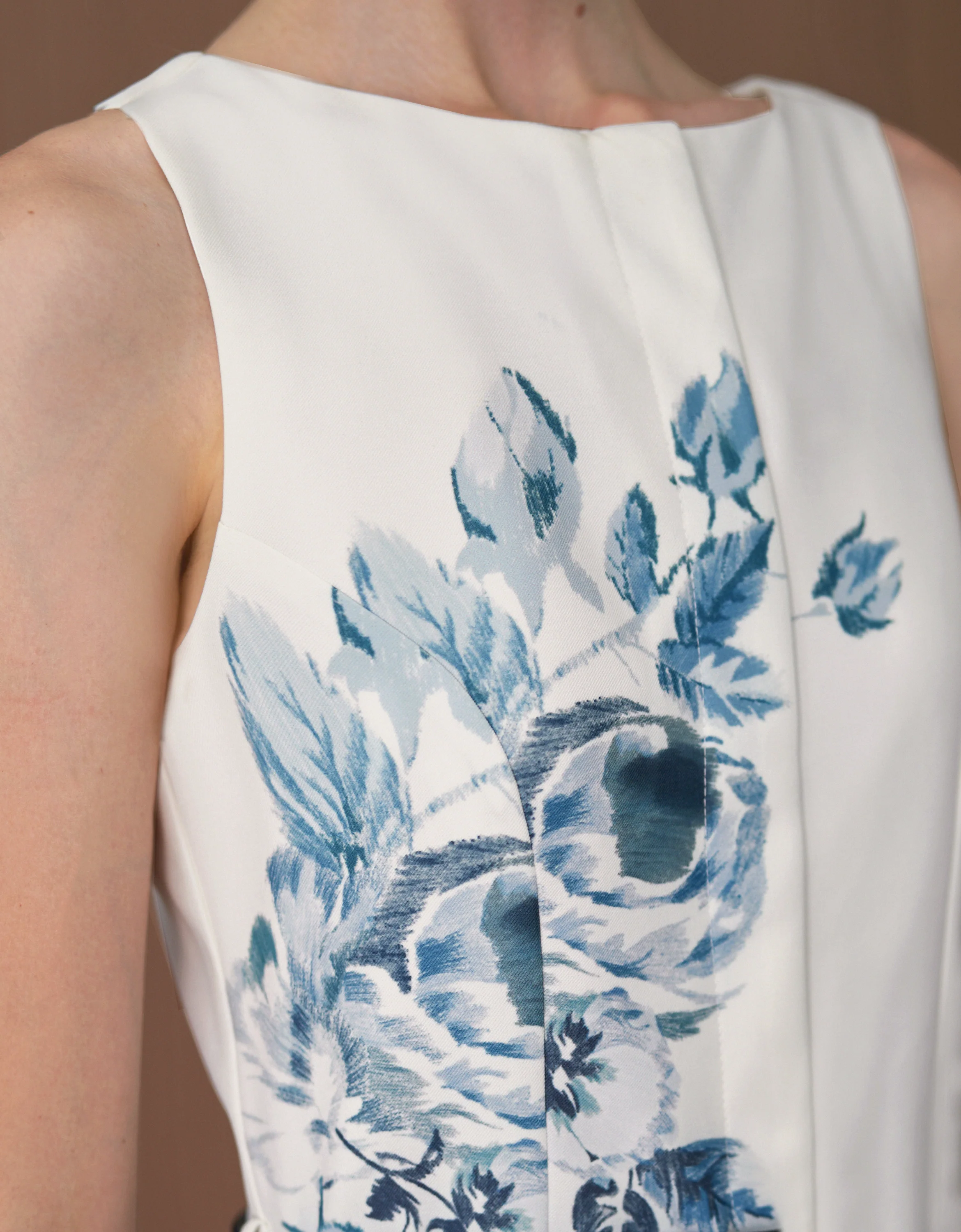 Colorblock Art Print Sleeveless Dress - Image 4