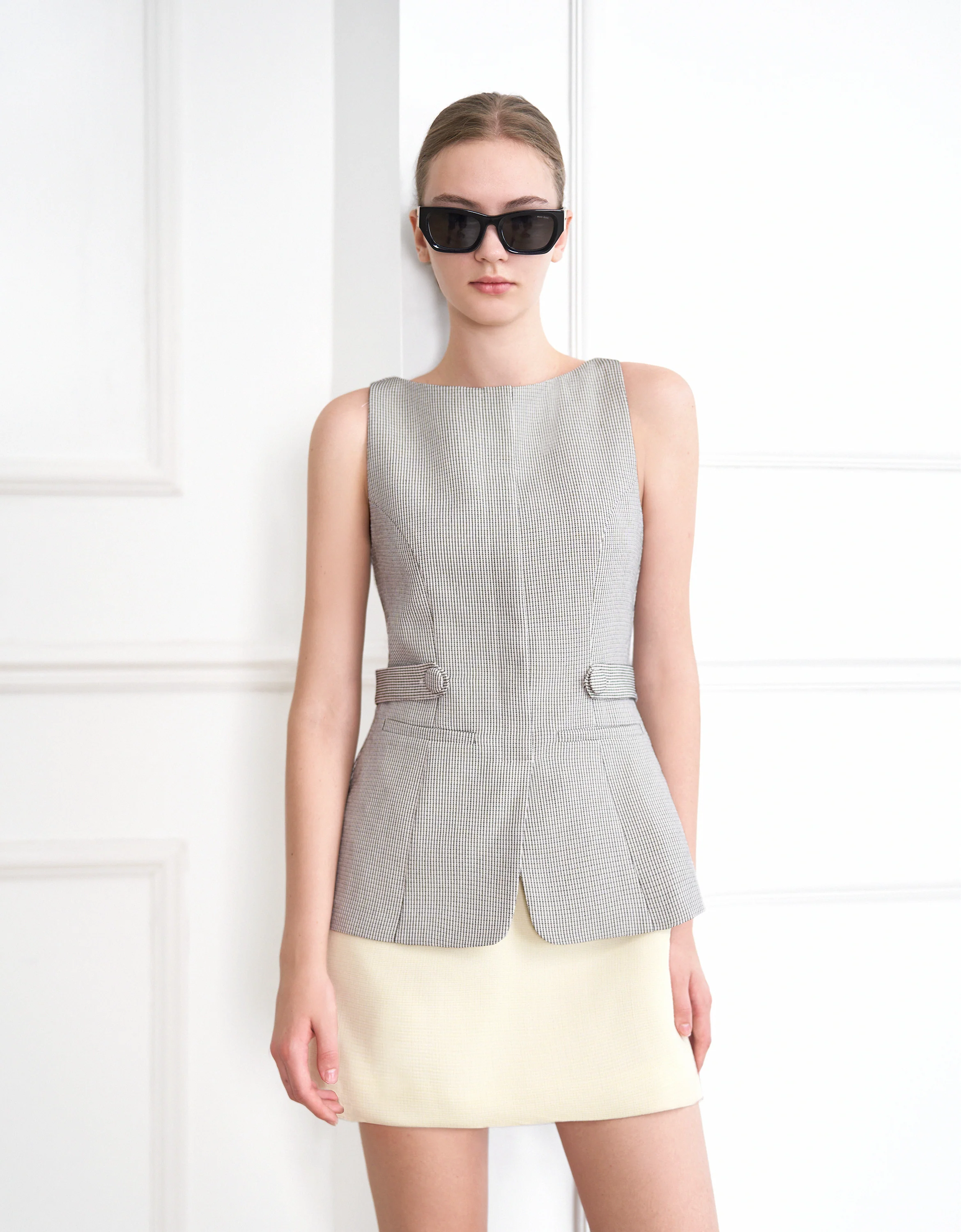 Colorblock Sleeveless Vest Dress