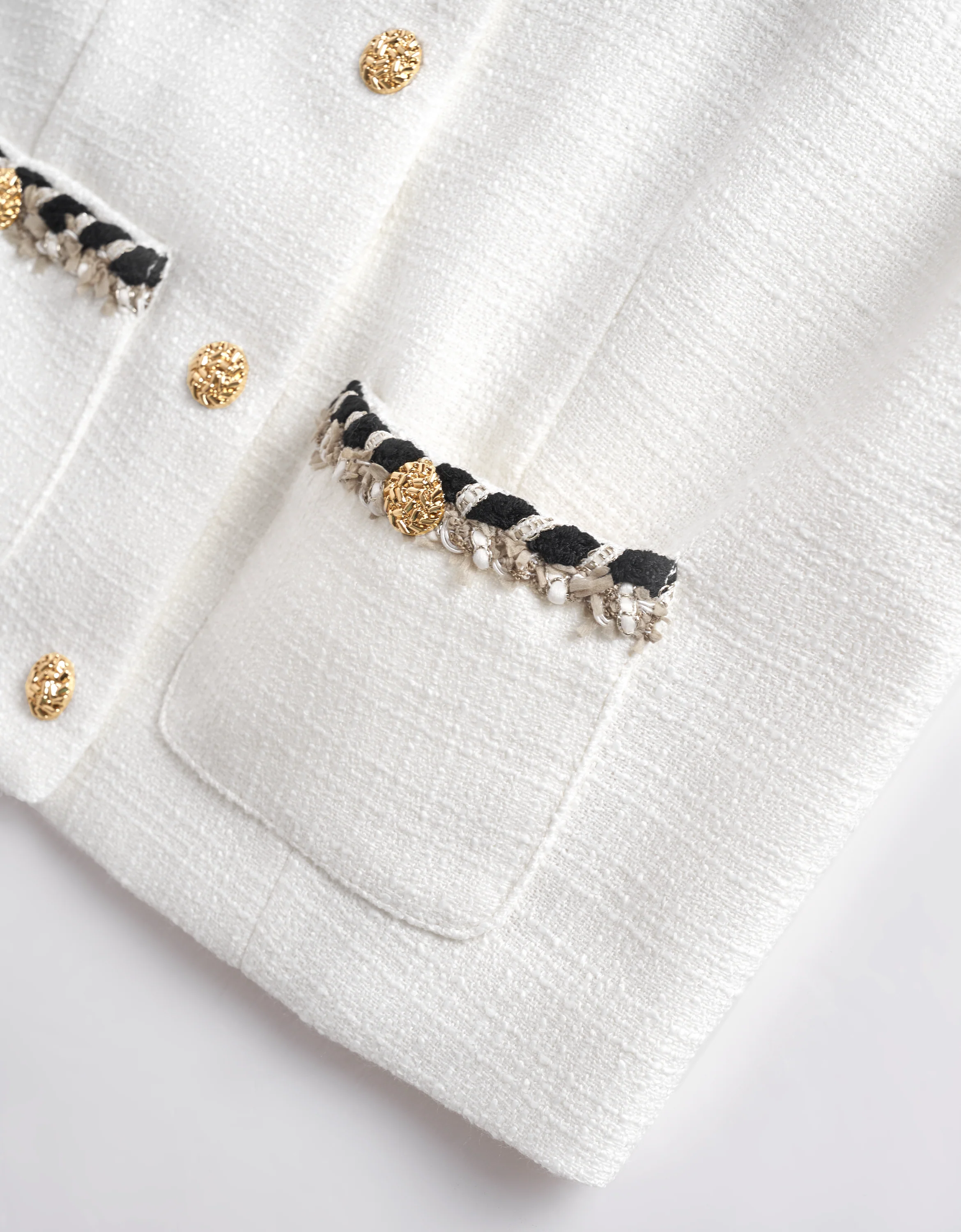 Contrast Detail Button Front Sleeveless Vest - Image 7