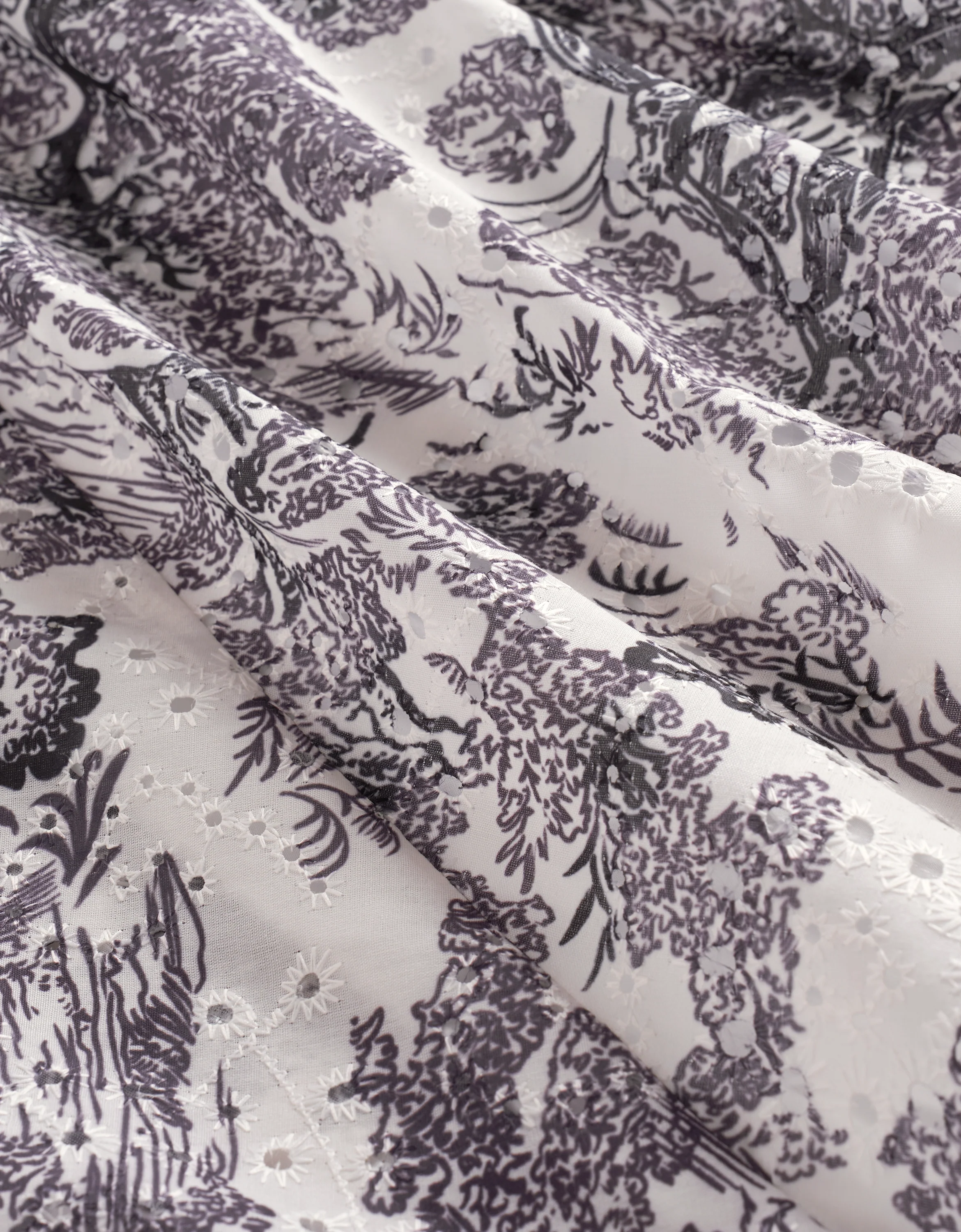 Contrast Floral Skirt Midi Dress - Image 9