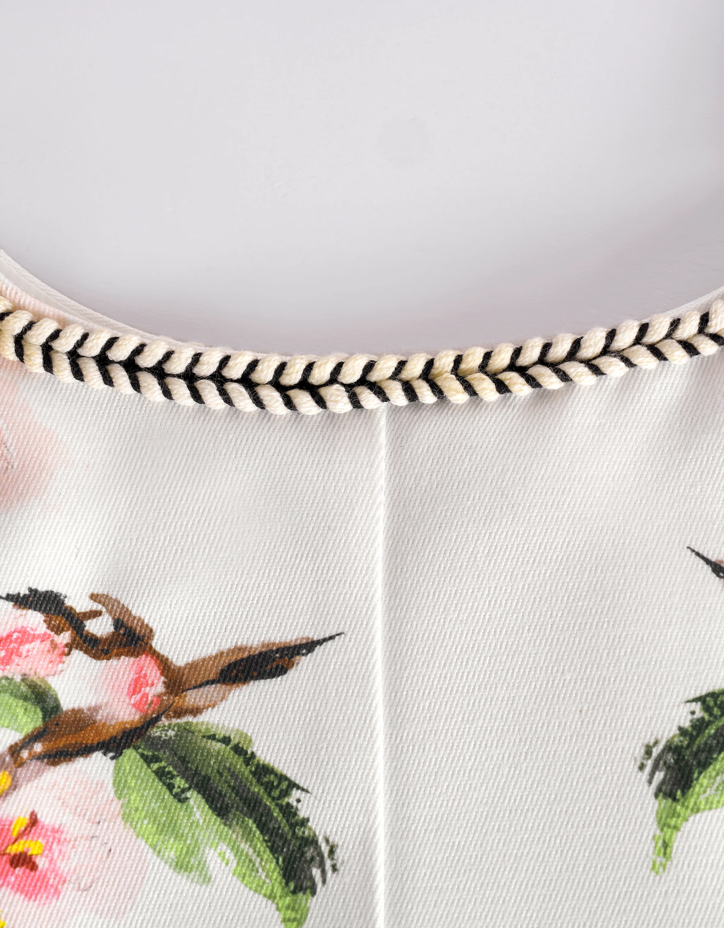 Contrast Trim A-line Floral Dress - Image 10