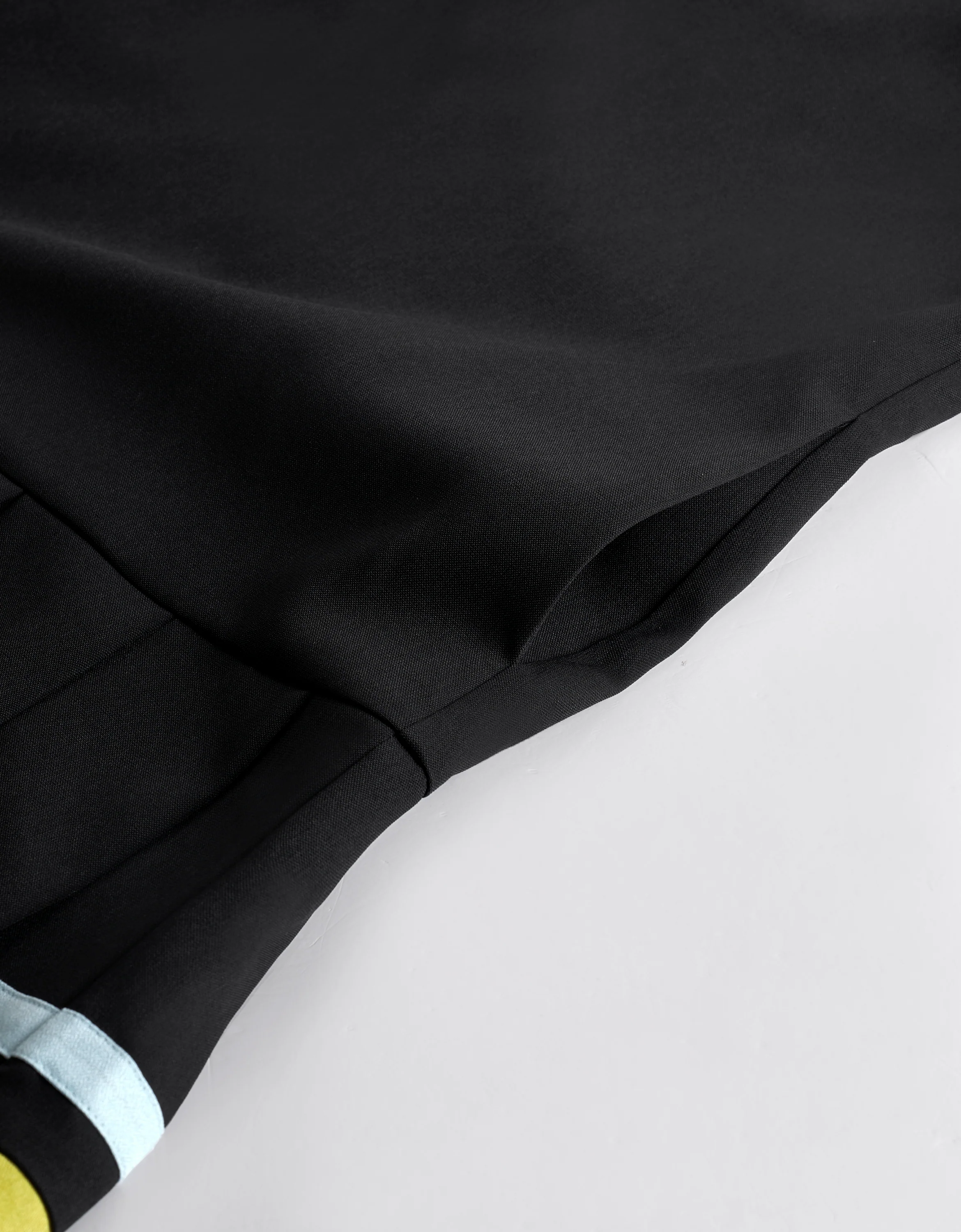 Contrast Trim Pleated Hem Short Sleeve Dress - Image 10