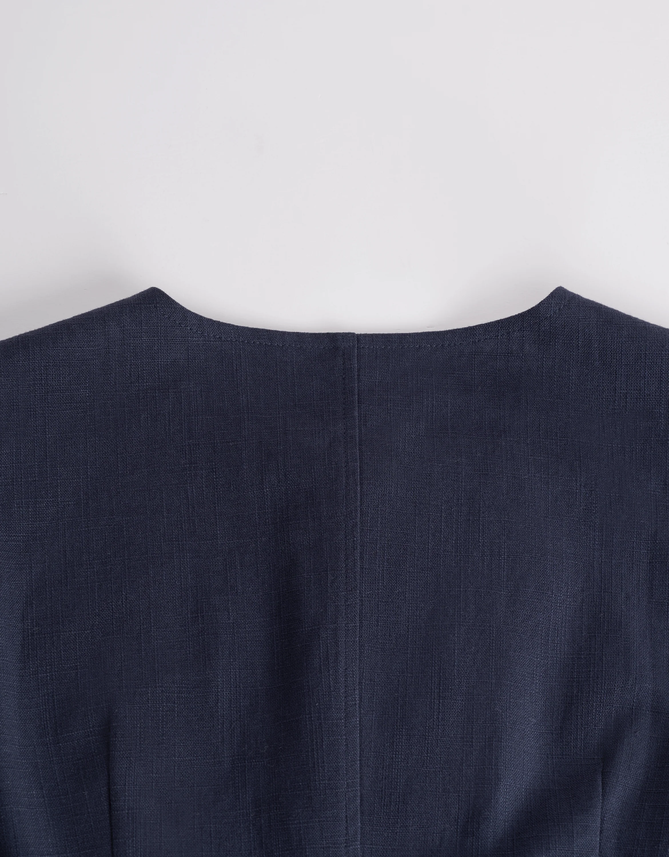 Cotton-Linen Round Neck Sleeveless Top - Image 7
