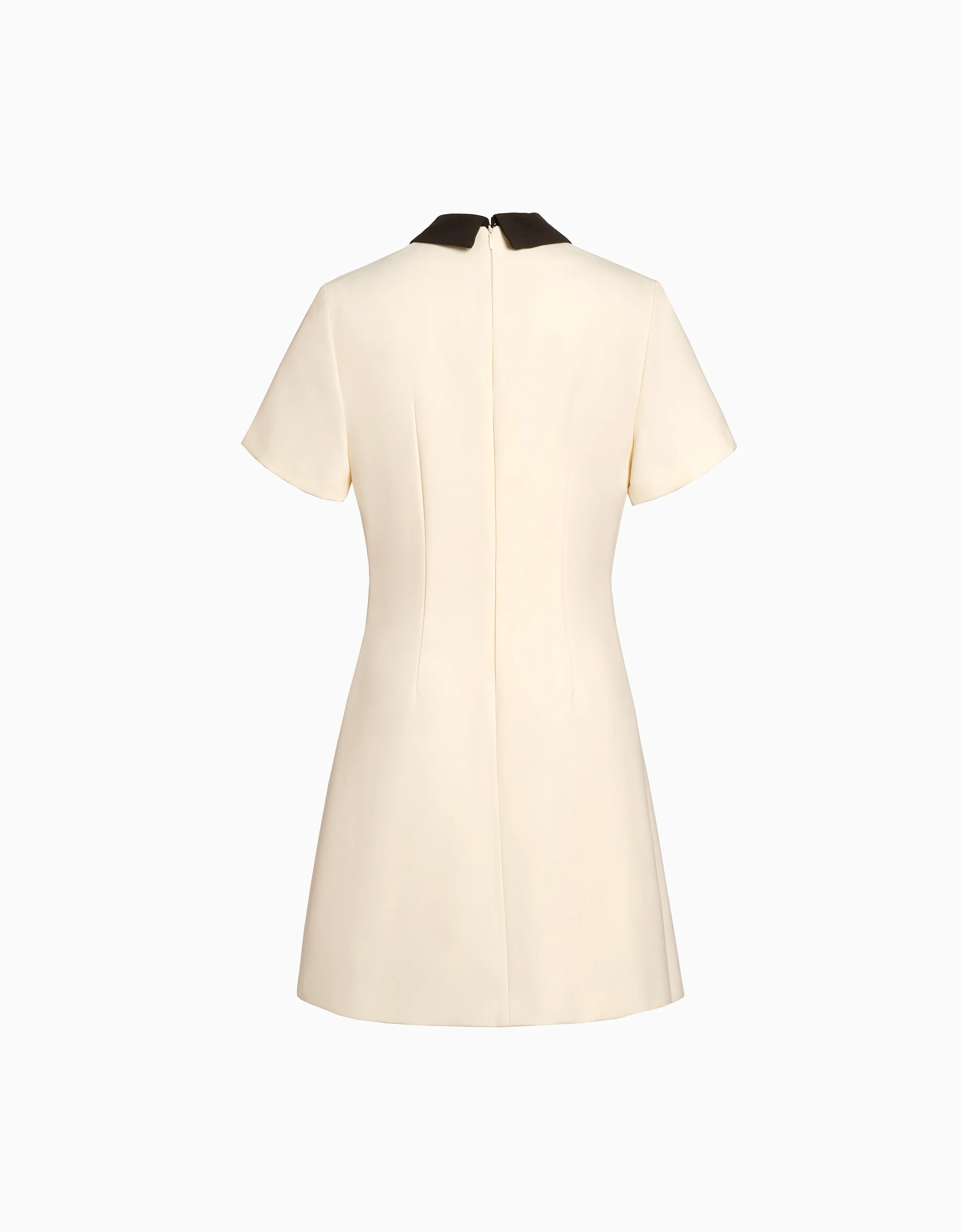 Detachable Collar Short Sleeve Dress - Image 28