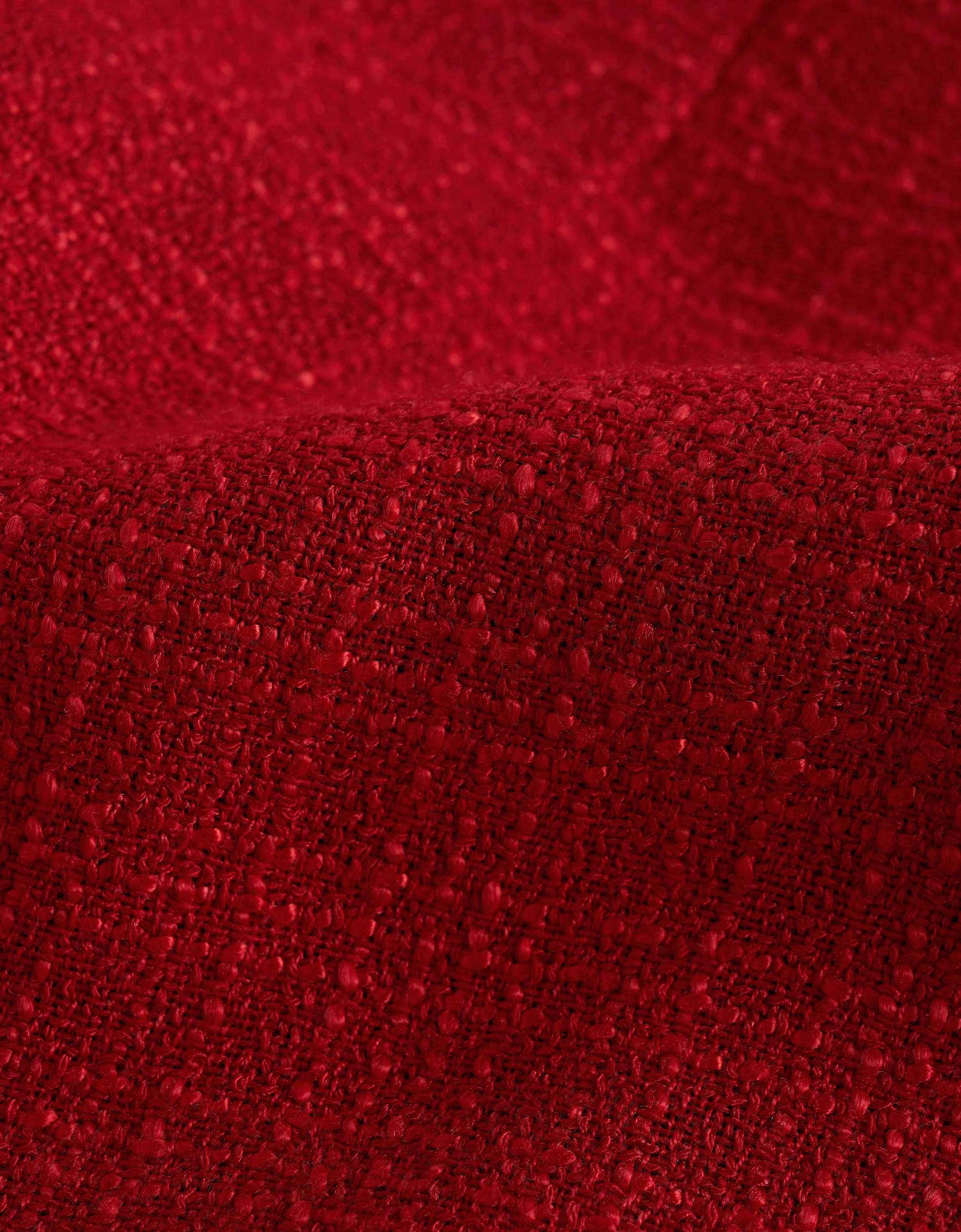 Double-breasted U-neck Cap Sleeve Tweed Dress - Image 8