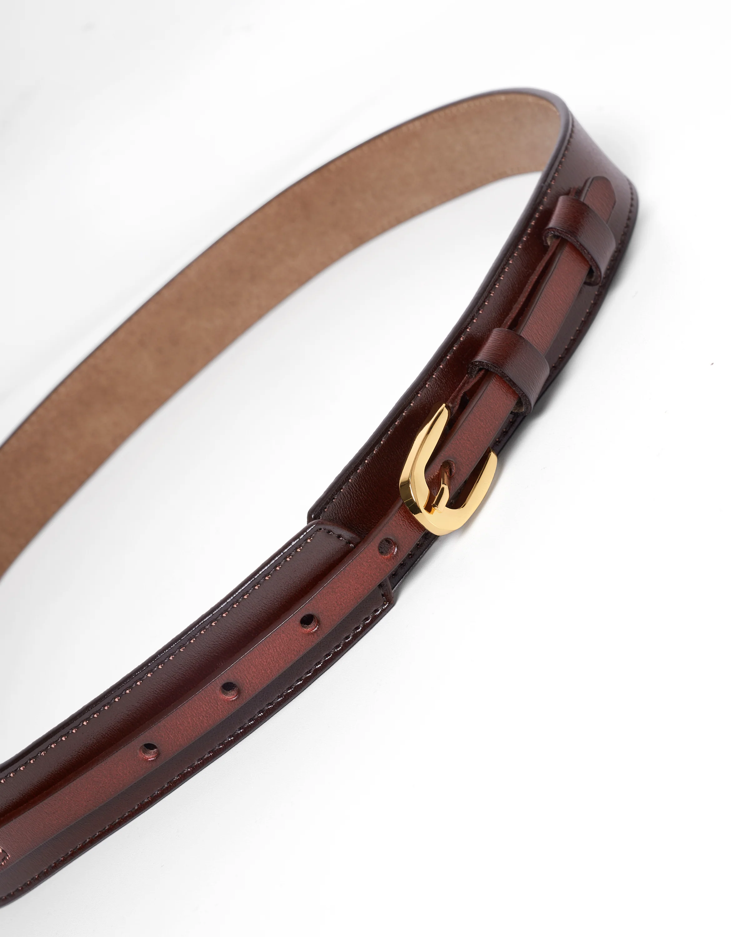 Double Loop Metal Pin Buckle Belt - Image 11