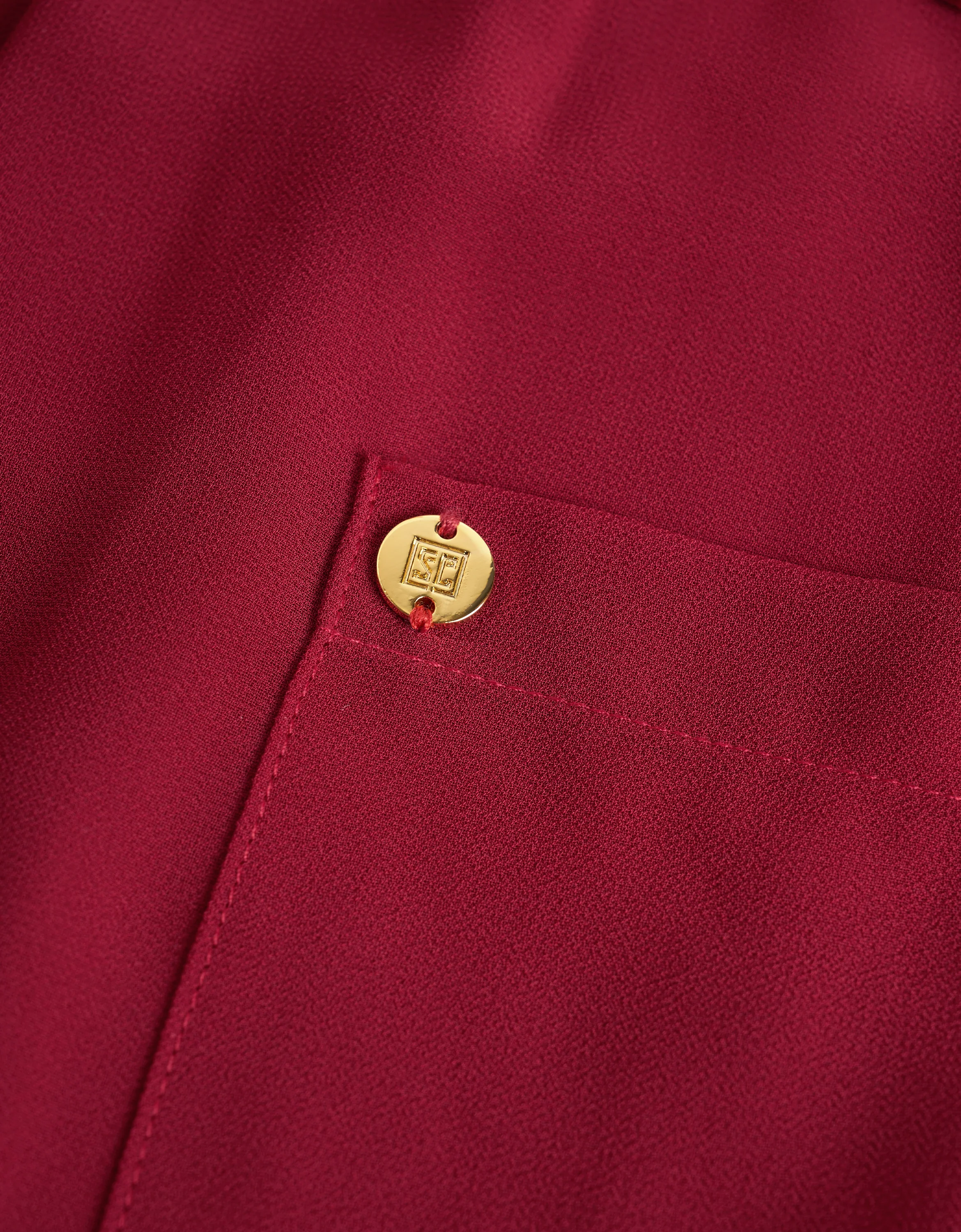 Embossed Buttons Sleeveless Top - Image 8