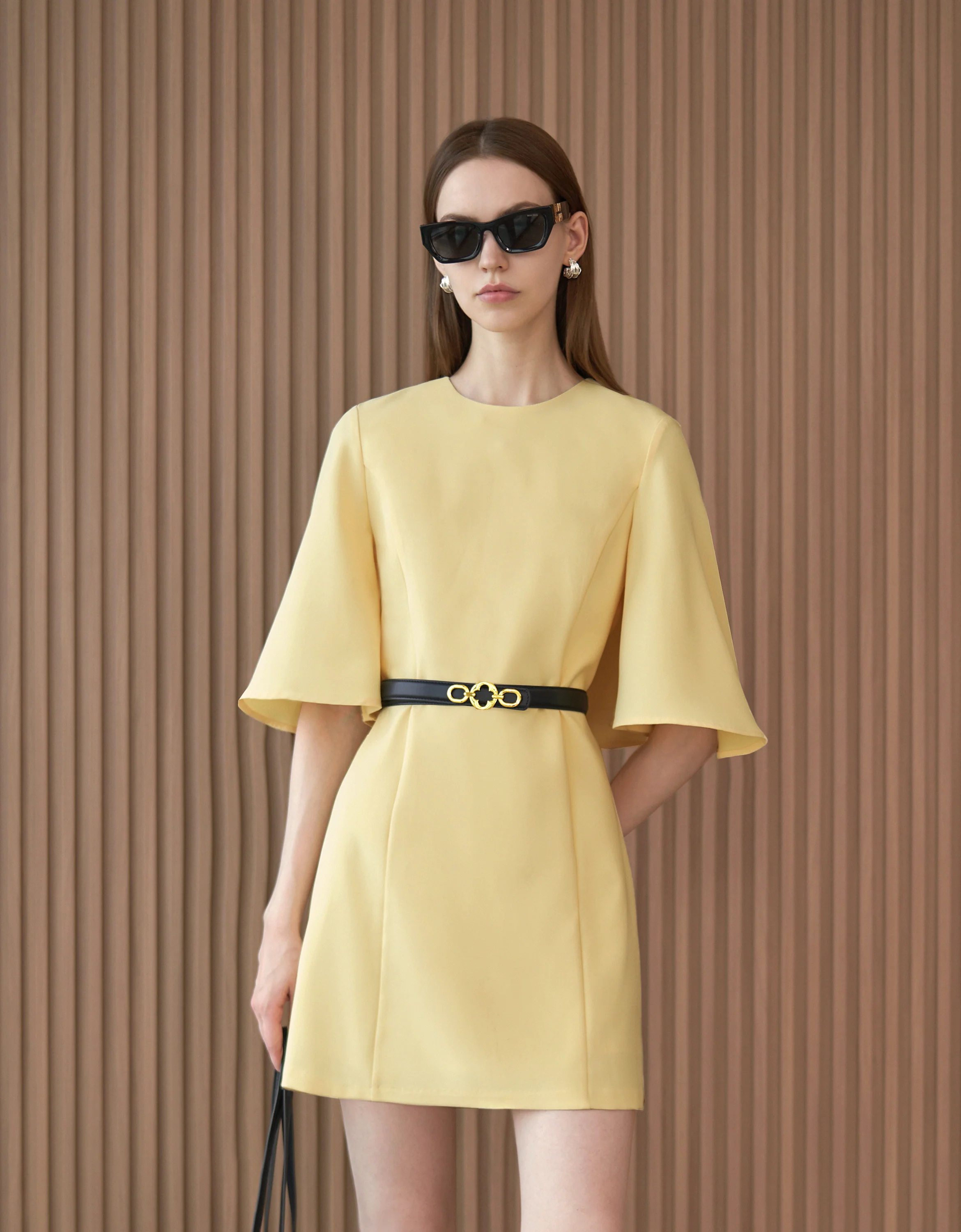 Flared Sleeve Dress - Image 15