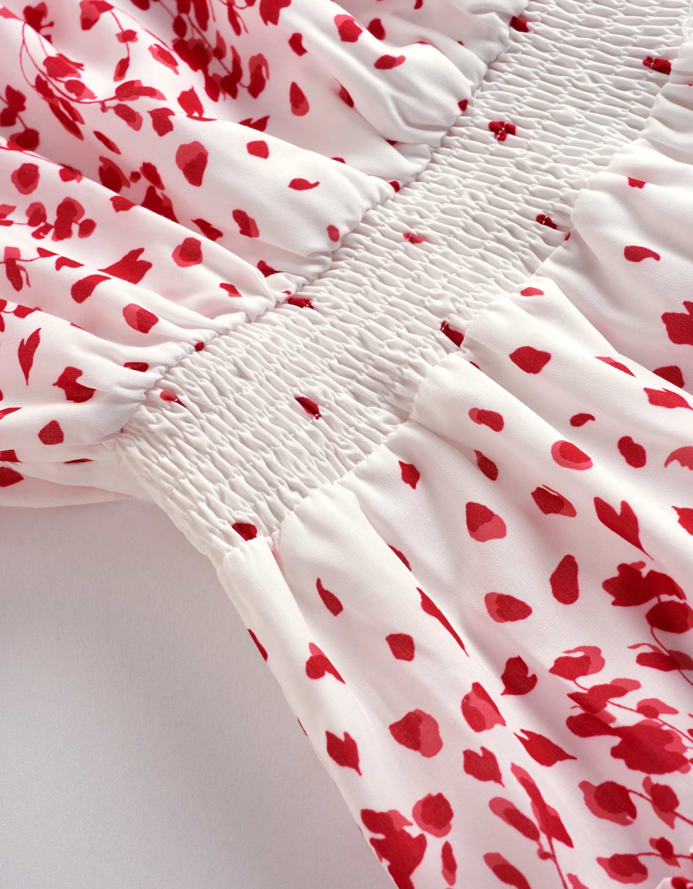 Floral Print Elastic Waist Sleeveless Dress - Image 6
