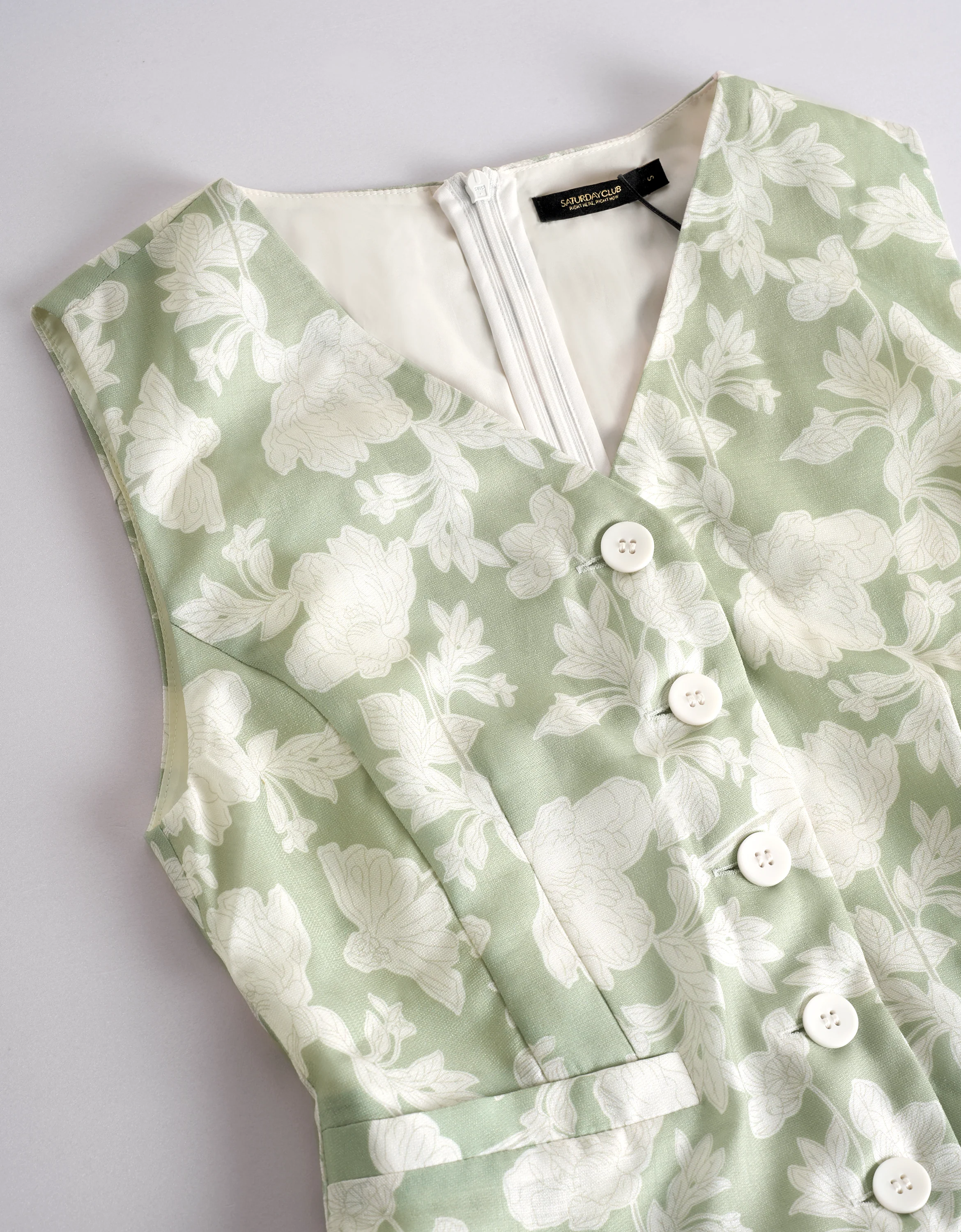 Floral Print Sleeveless Vest Midi Dress - Image 6