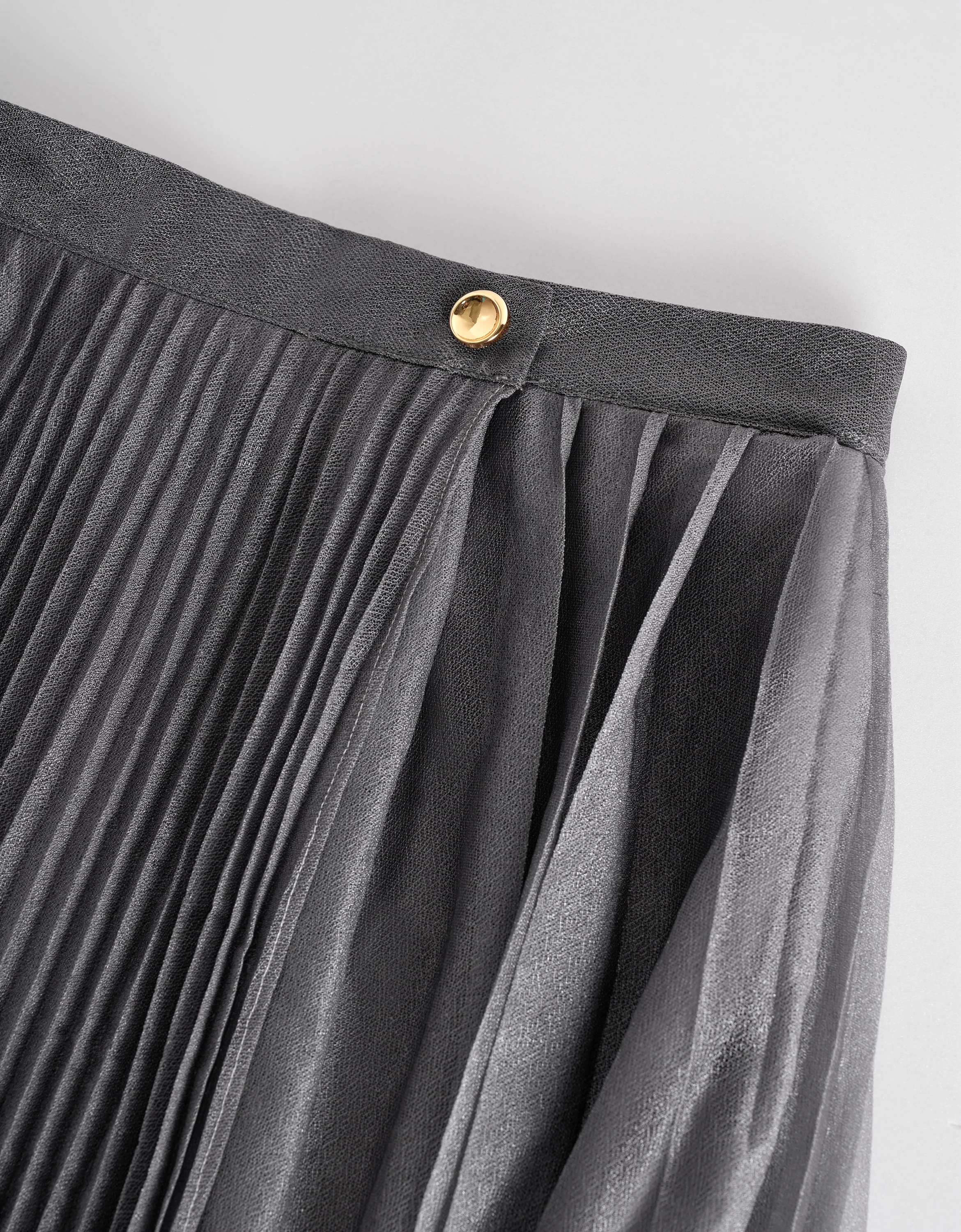 Gradient Print Pleated Midi Skirt - Image 5