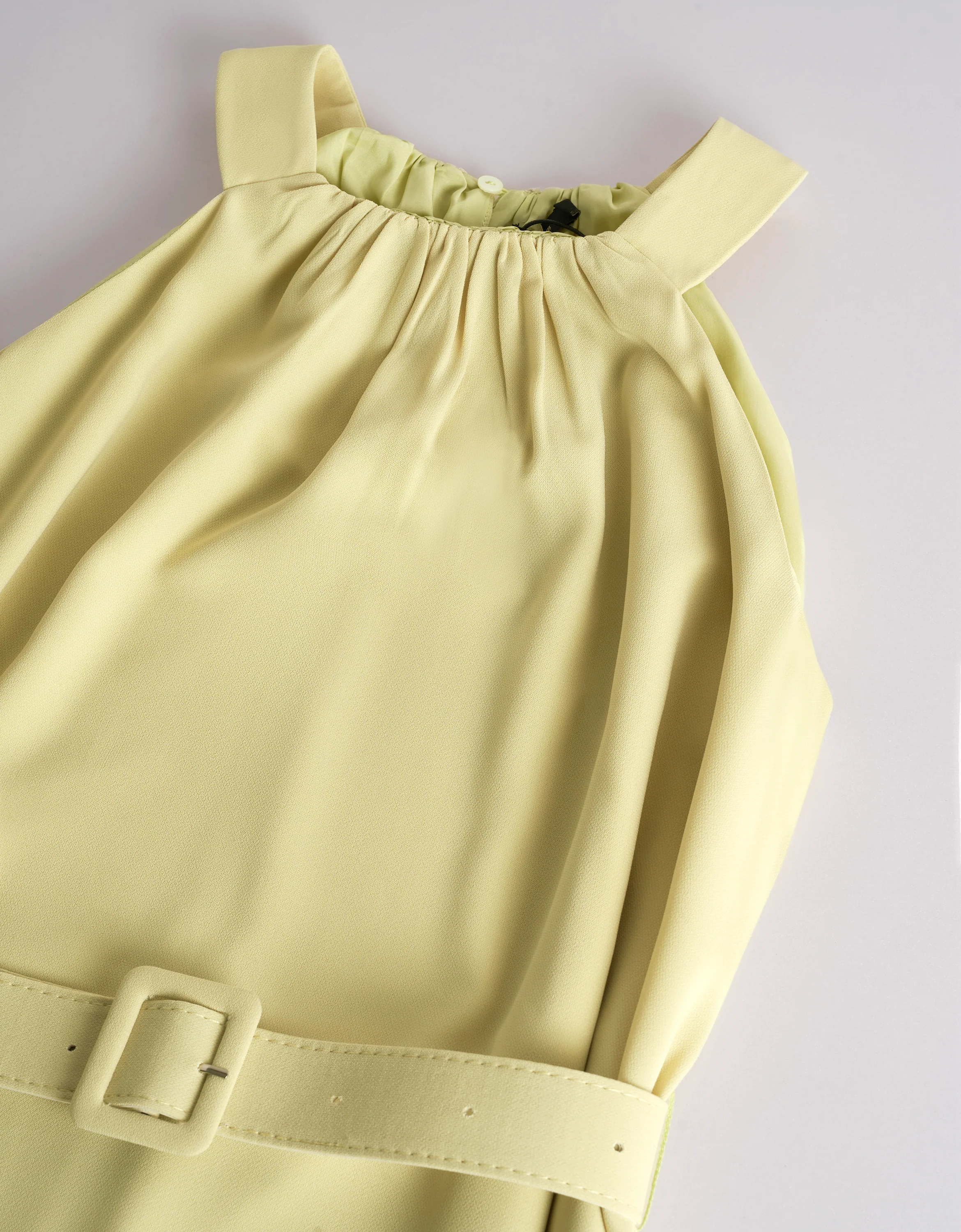 Halterneck Waist Tie Midi Dress - Image 6