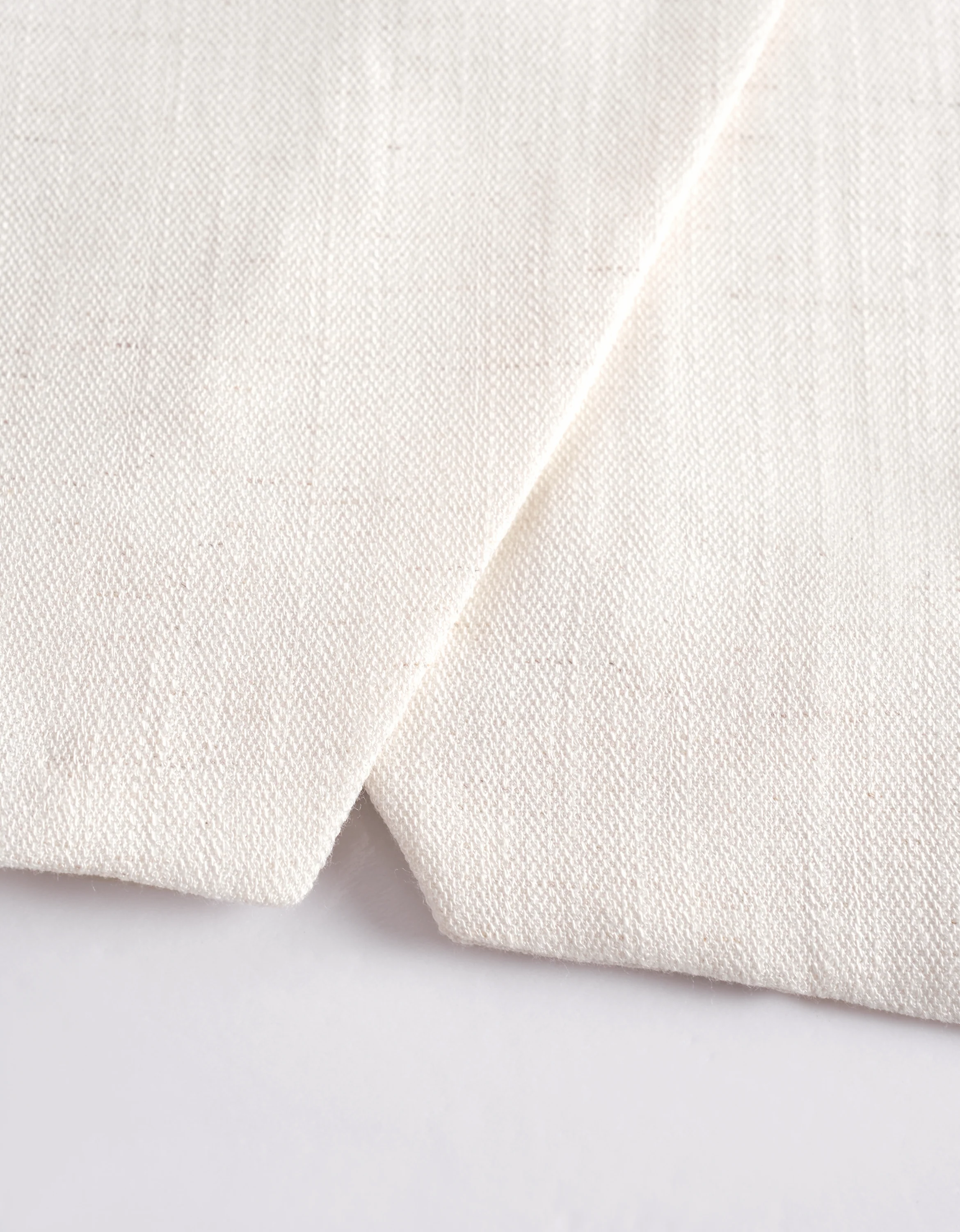 Linen-blend Layered Front Shoulder Button Crop Top - Image 7