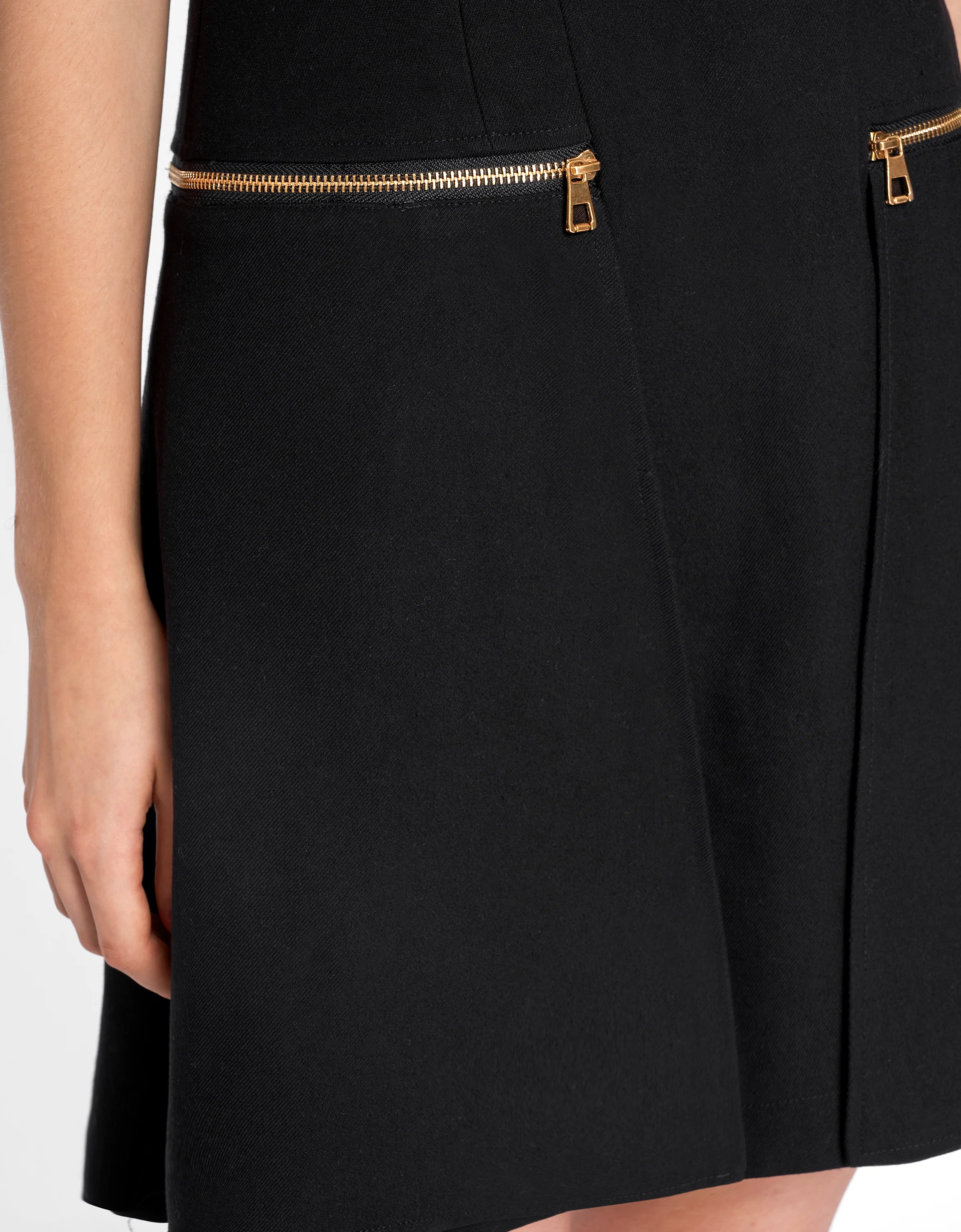 Metallic Zip Pocket Dress - Image 11