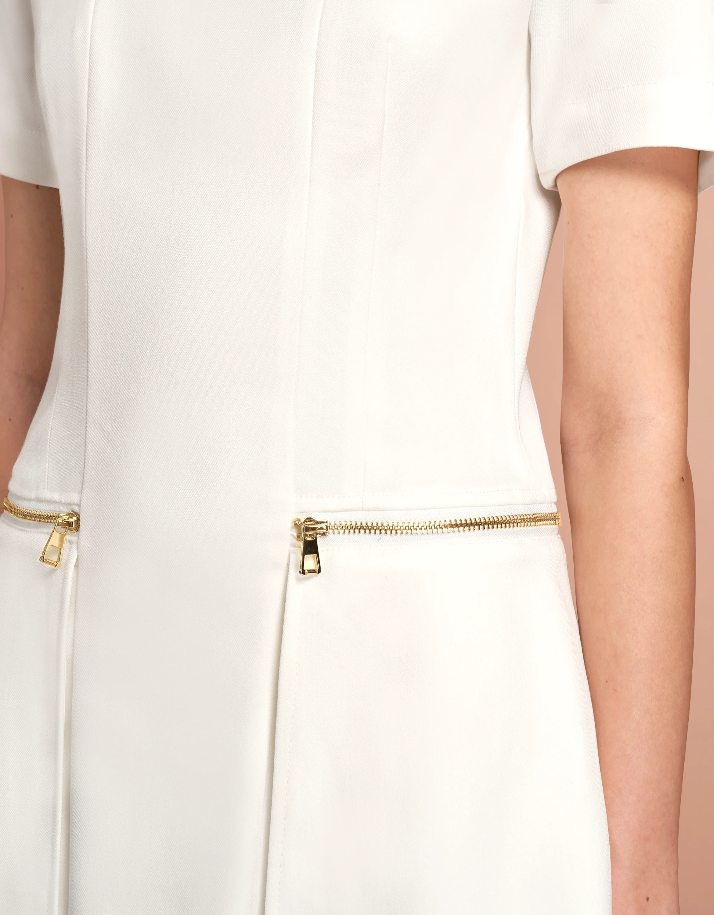 Metallic Zip Pocket Dress - Image 17