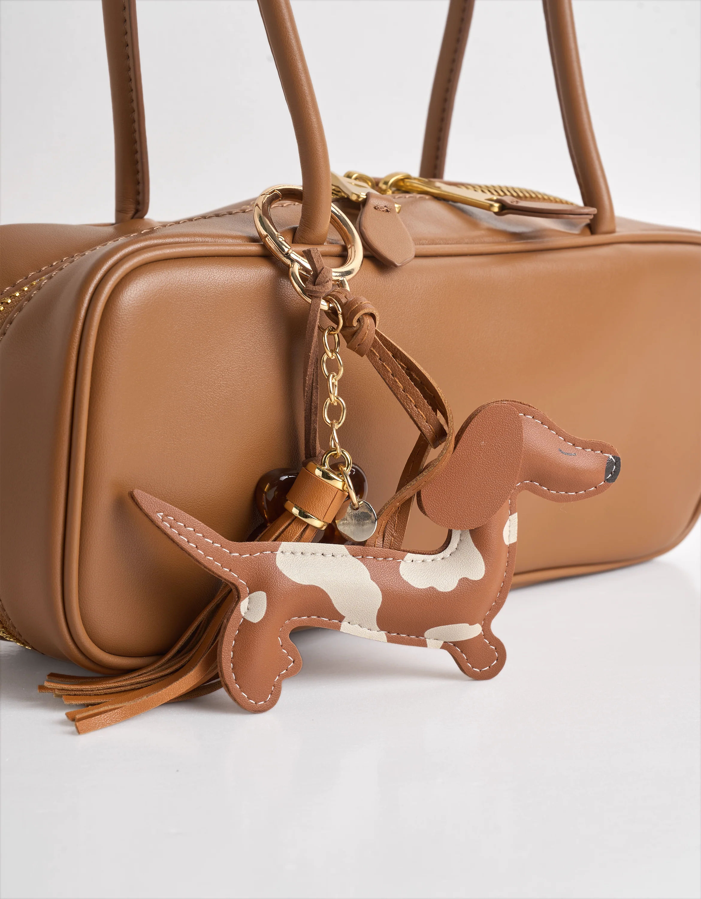 Patchy Dachshund Dog Bag Charm - Image 3