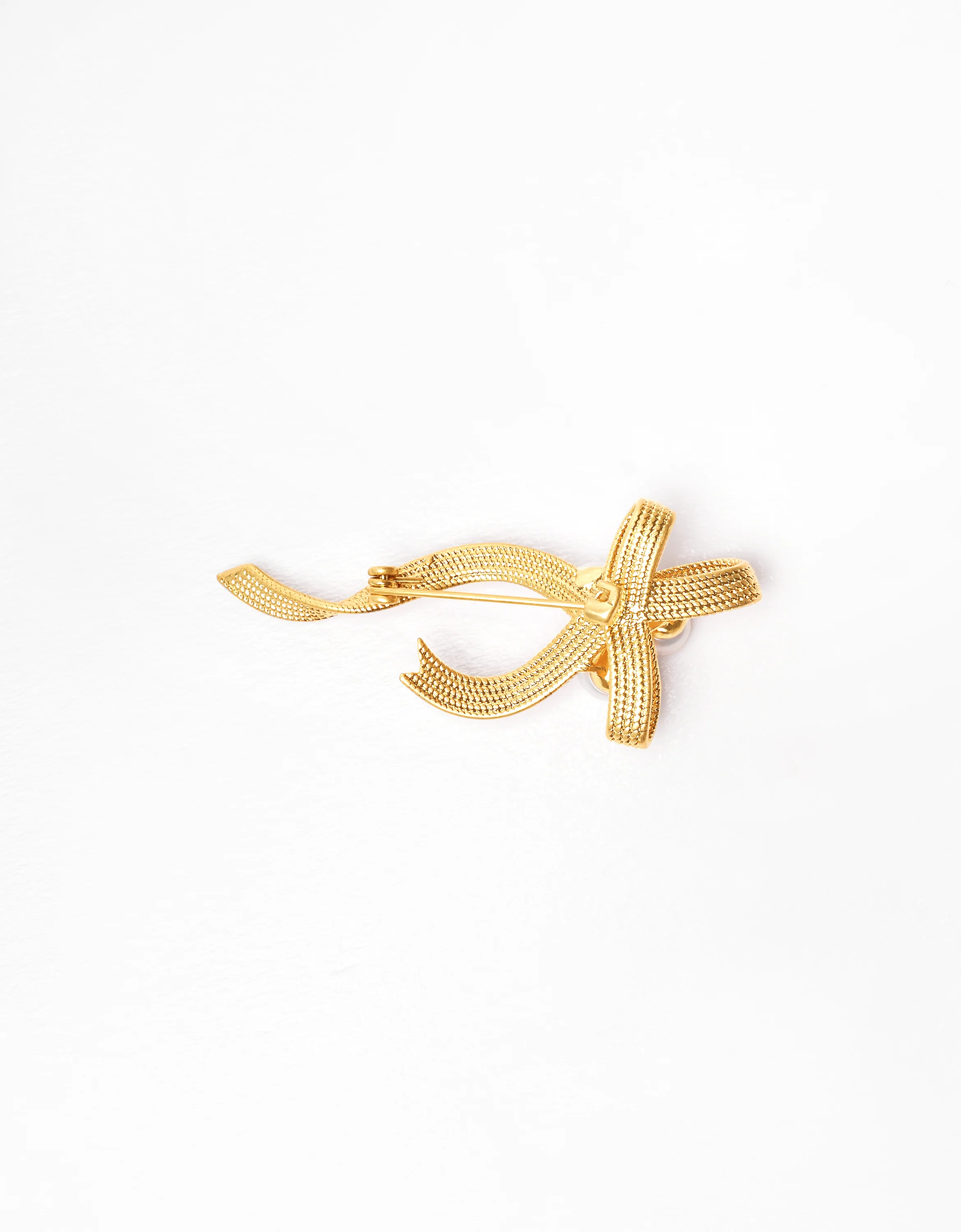 Pearl Bow Brooch - Image 2