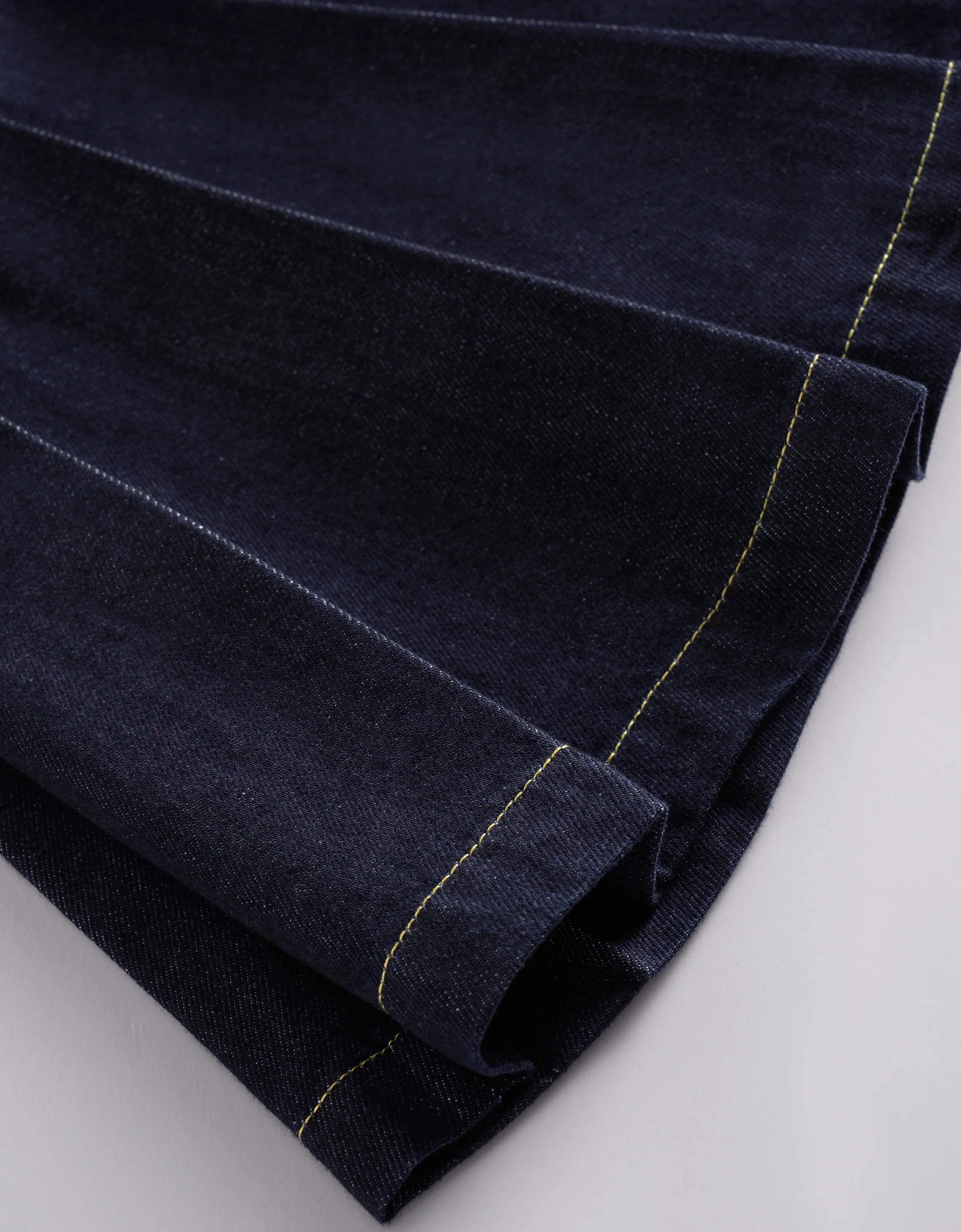 Pleated Hem Sleeveless Denim Shirt Dress - Image 10