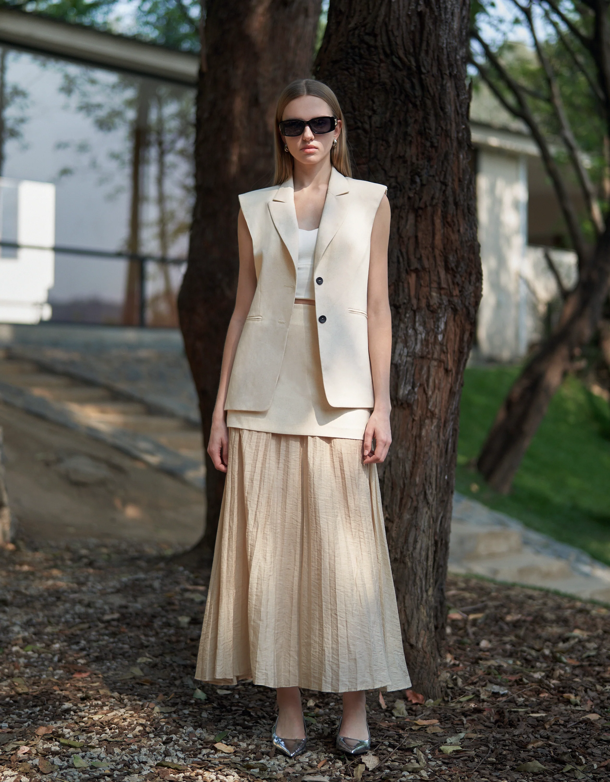Pleated Maxi Skirt - Image 3