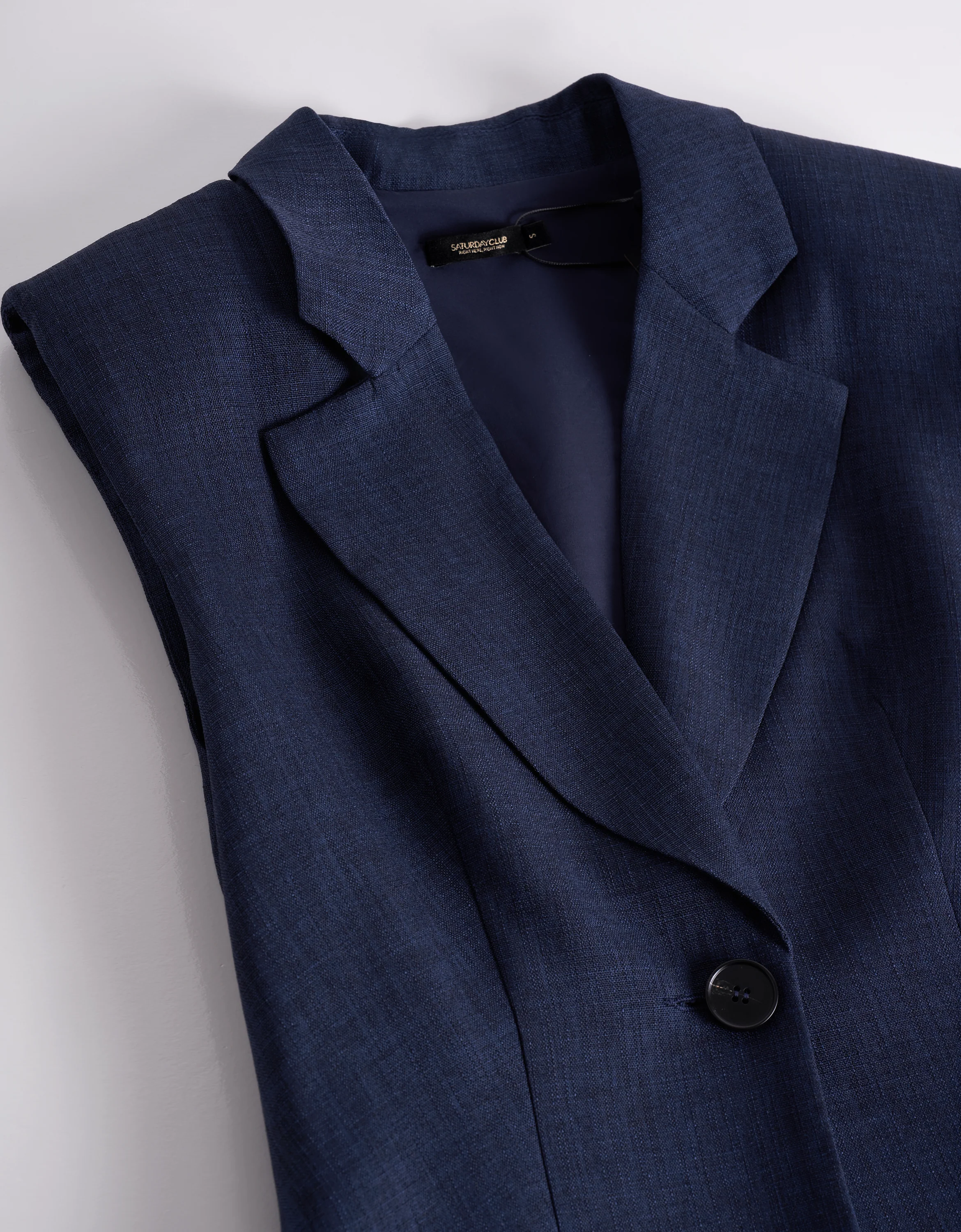 Pleated Panel Single-breasted Suit Dress - Image 13