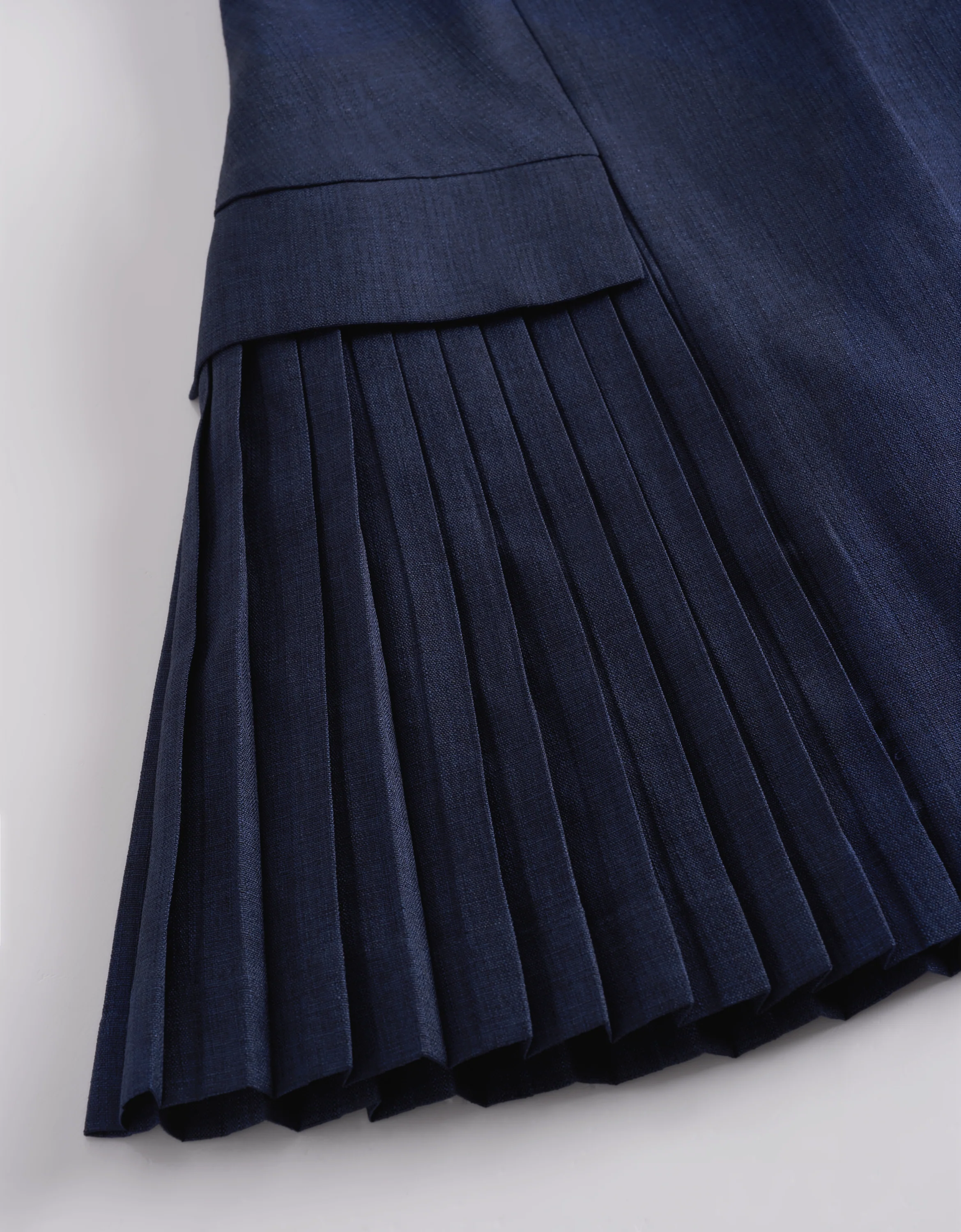 Pleated Panel Single-breasted Suit Dress - Image 14