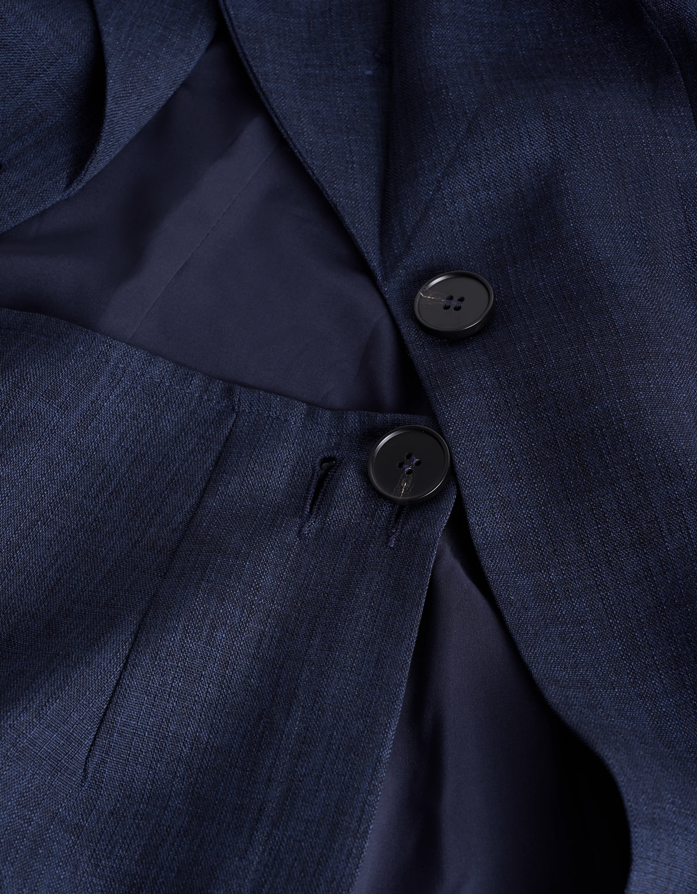 Pleated Panel Single-breasted Suit Dress - Image 16