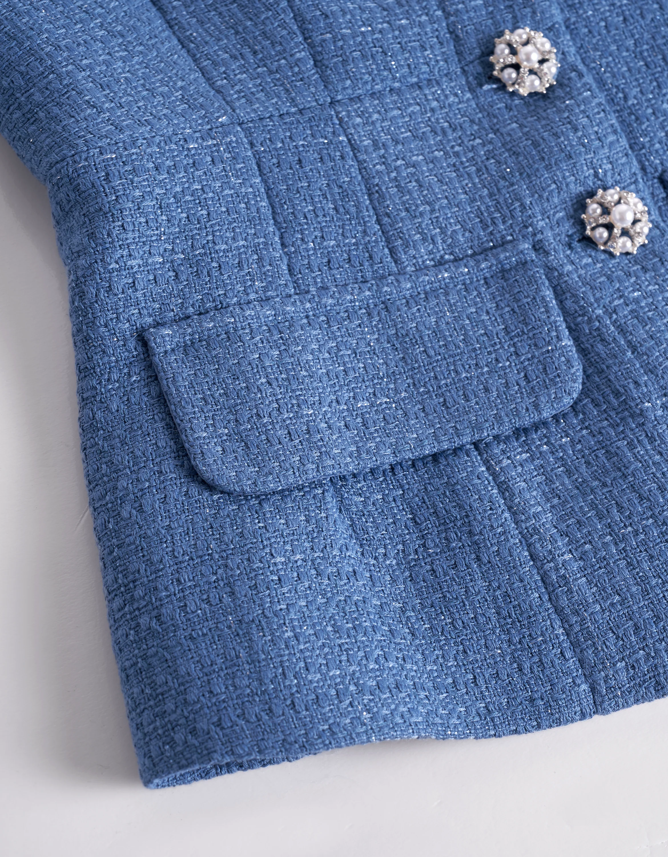 Round Neck Tweed Vest - Image 7