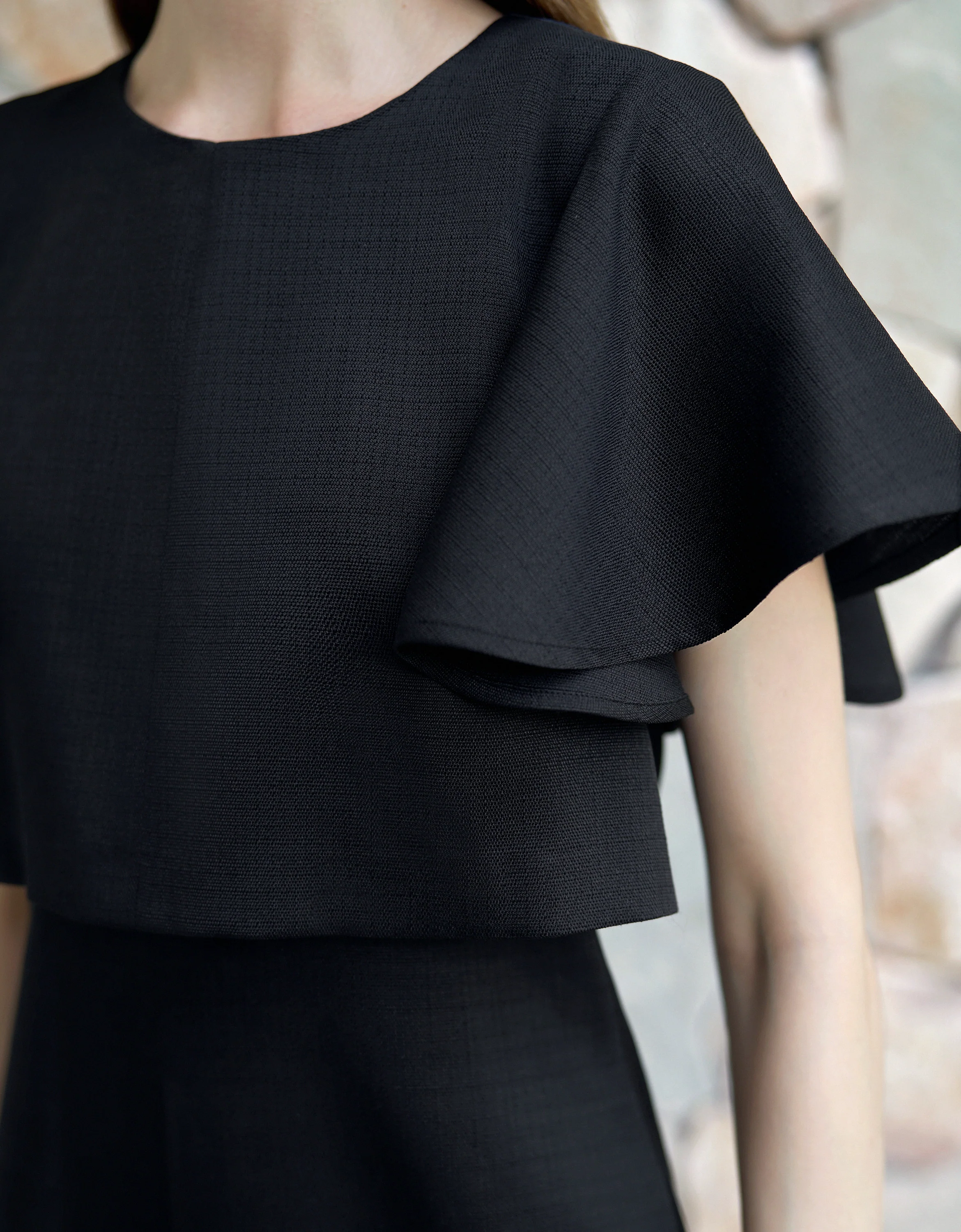 Ruffled Sleeve Midi Dress - Image 6