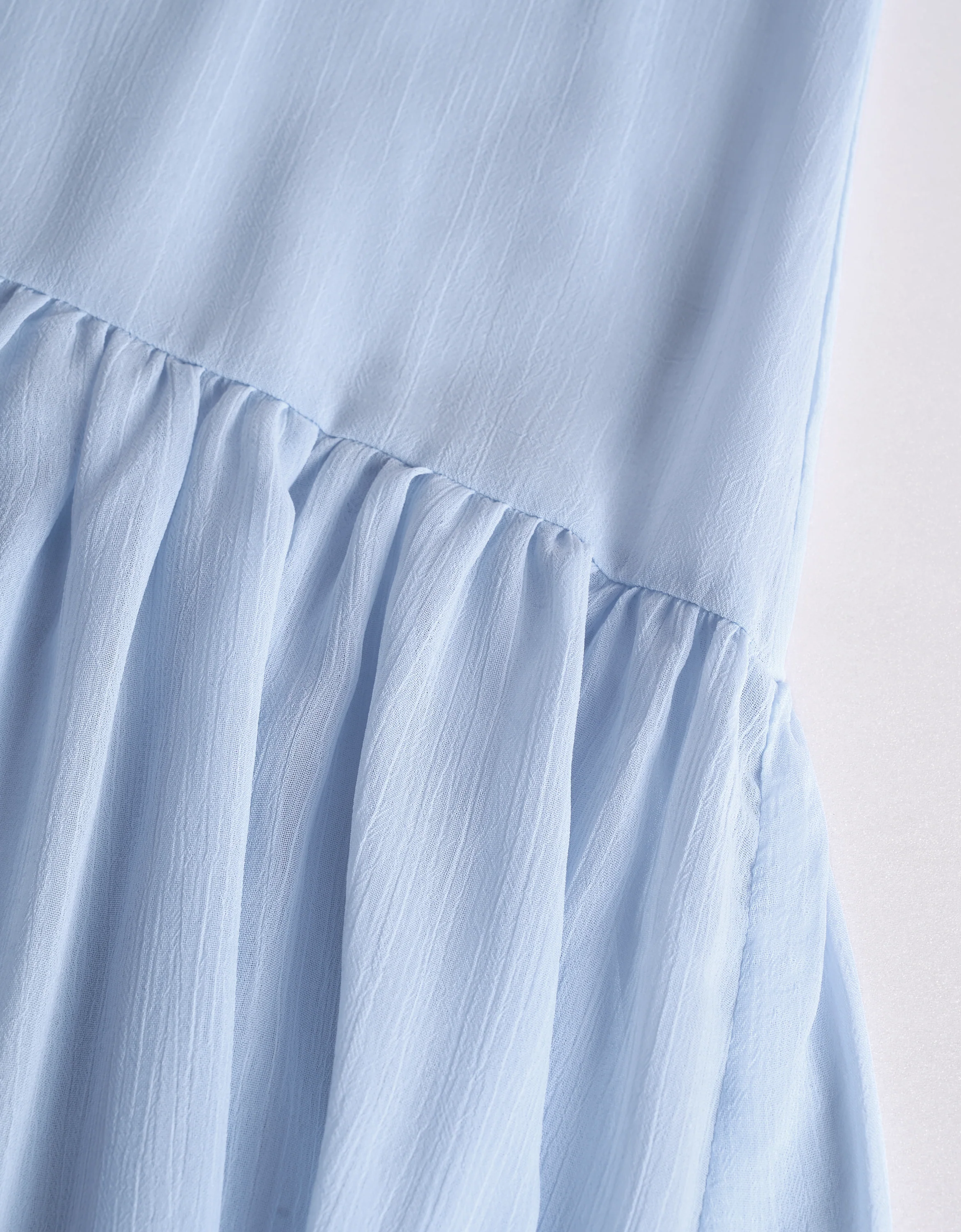 Scarf Collar V-neck Chiffon Dress - Image 7