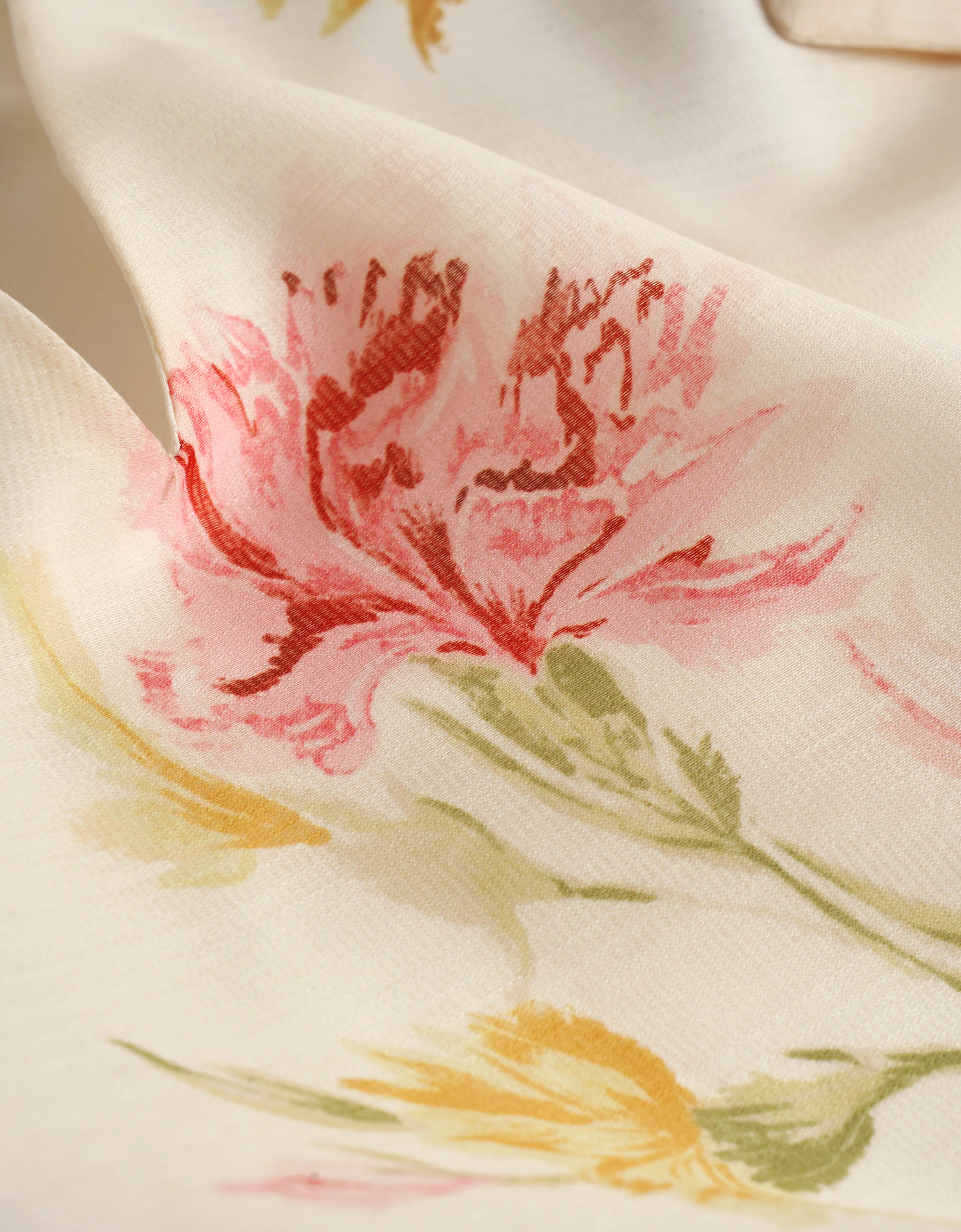 Shoulder Bow Floral Print V-neck Top - Image 7