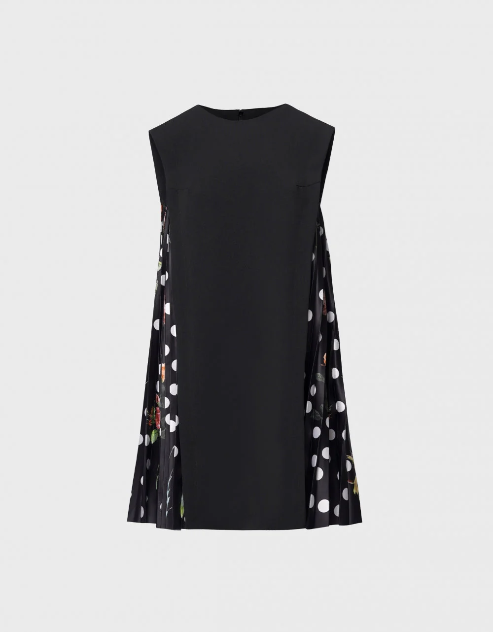 Side Printed Pleated Shift Dress - Image 119