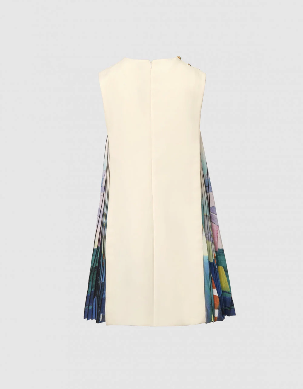 Side Printed Pleated Shift Dress - Image 46