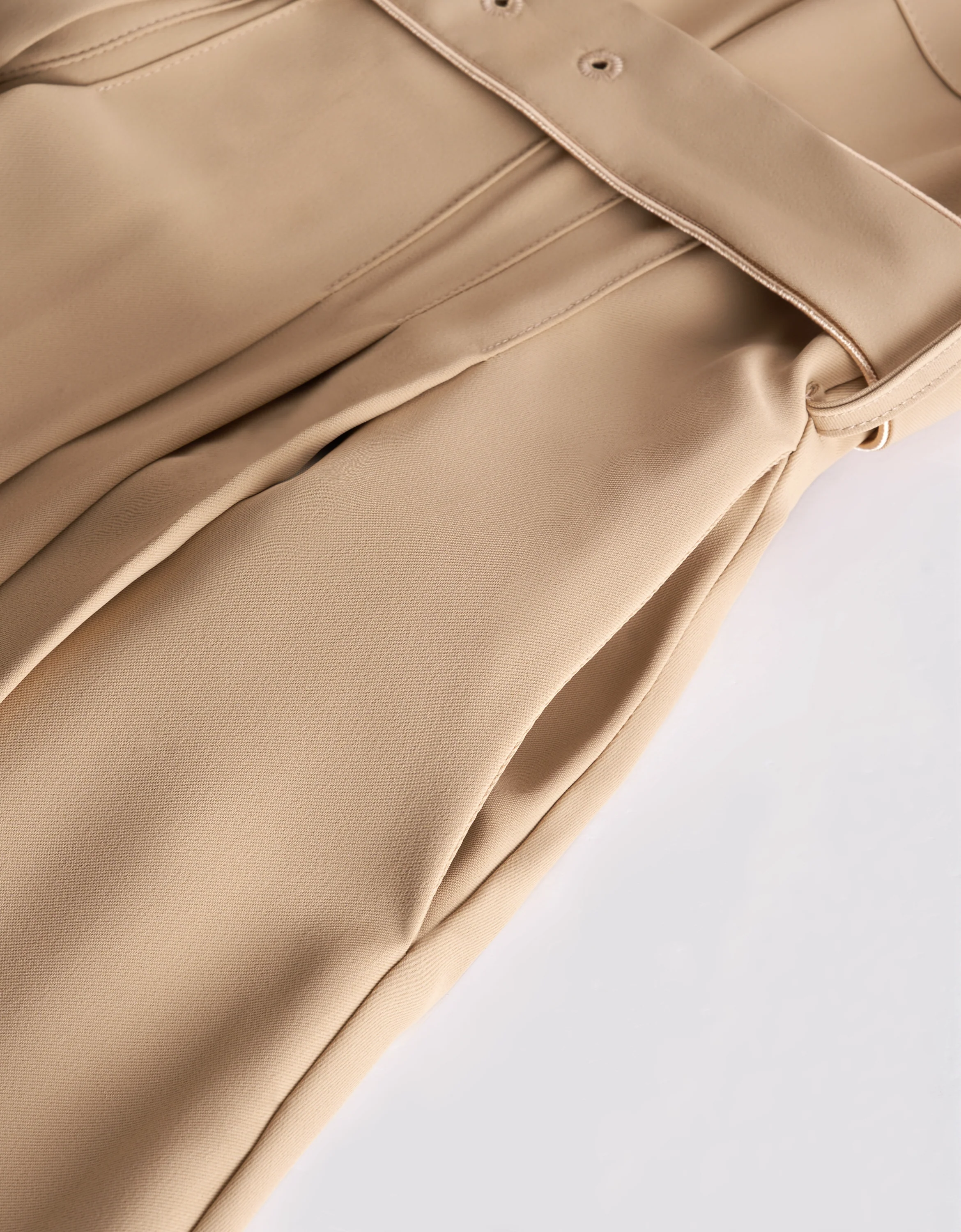 Stand Collar Pleated Shirt Dress - Image 6