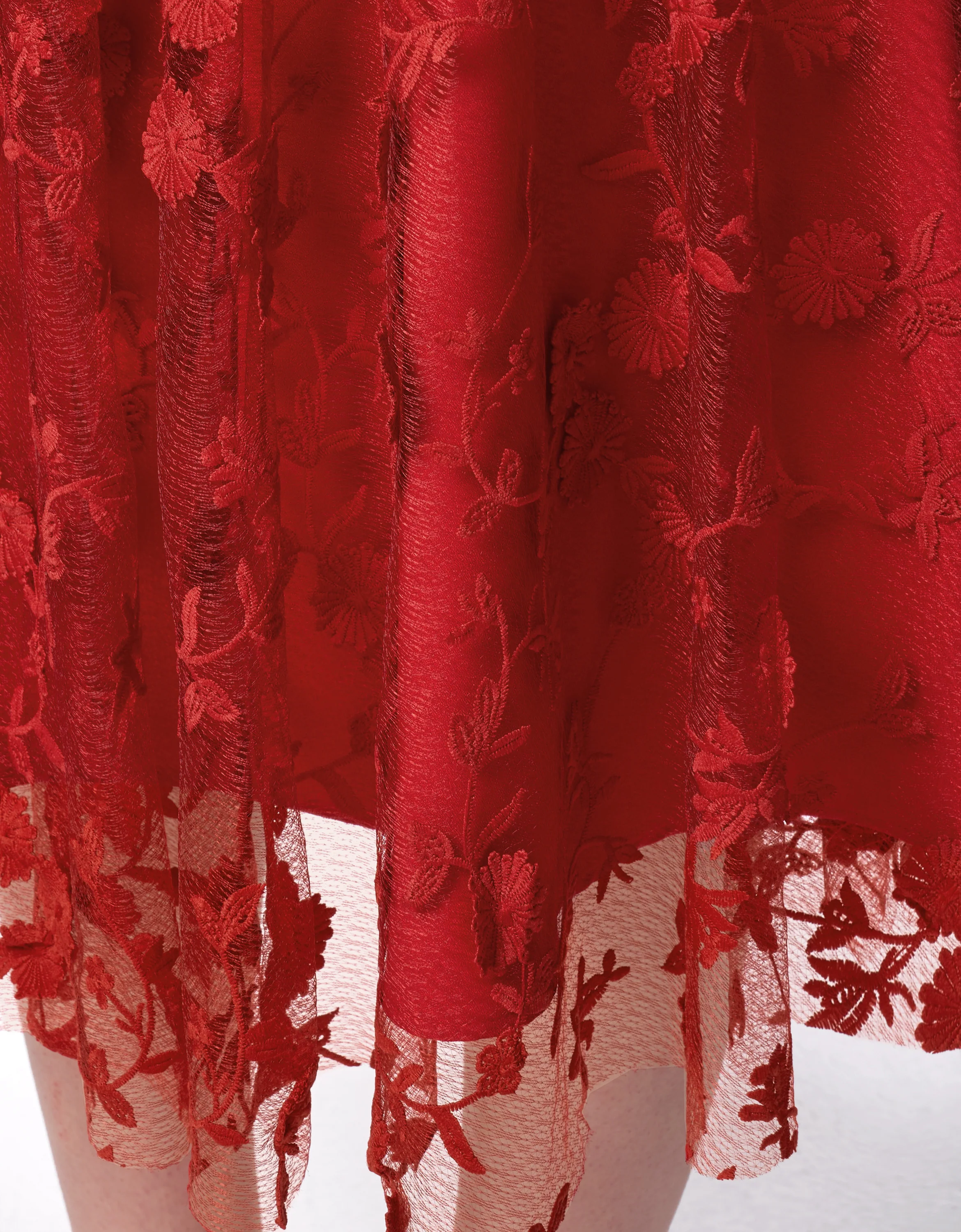 Tweed Bodice Semi Sheer Pleated Bottom Dress - Image 34
