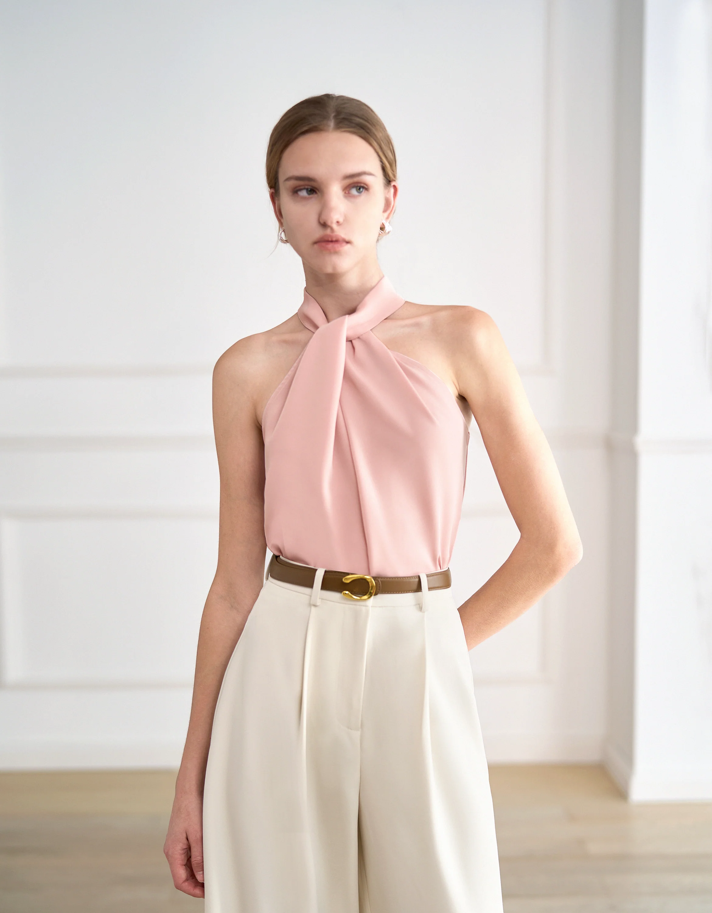 Twist Collar Halterneck Top - Image 13