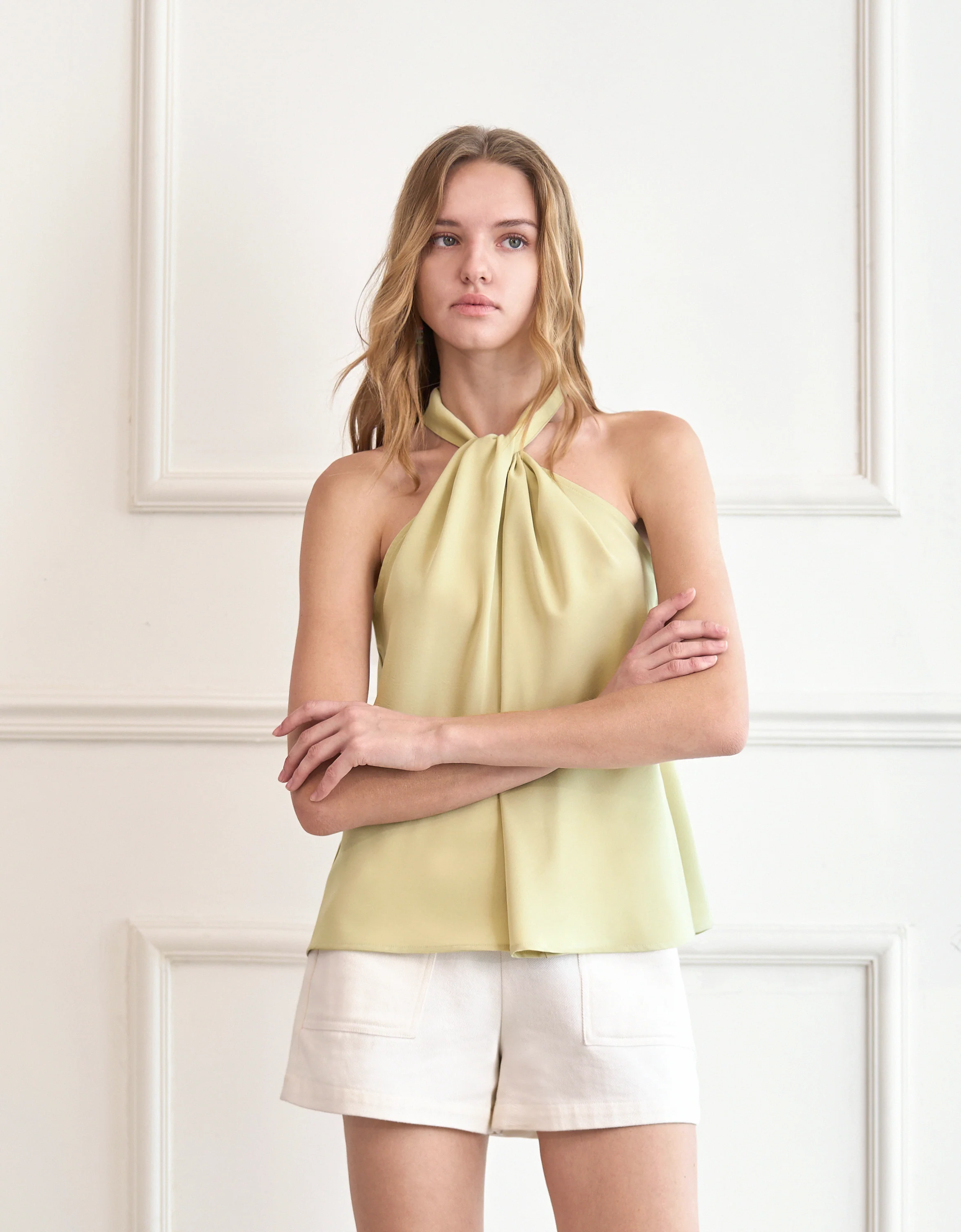 Twist Collar Halterneck Top - Image 4