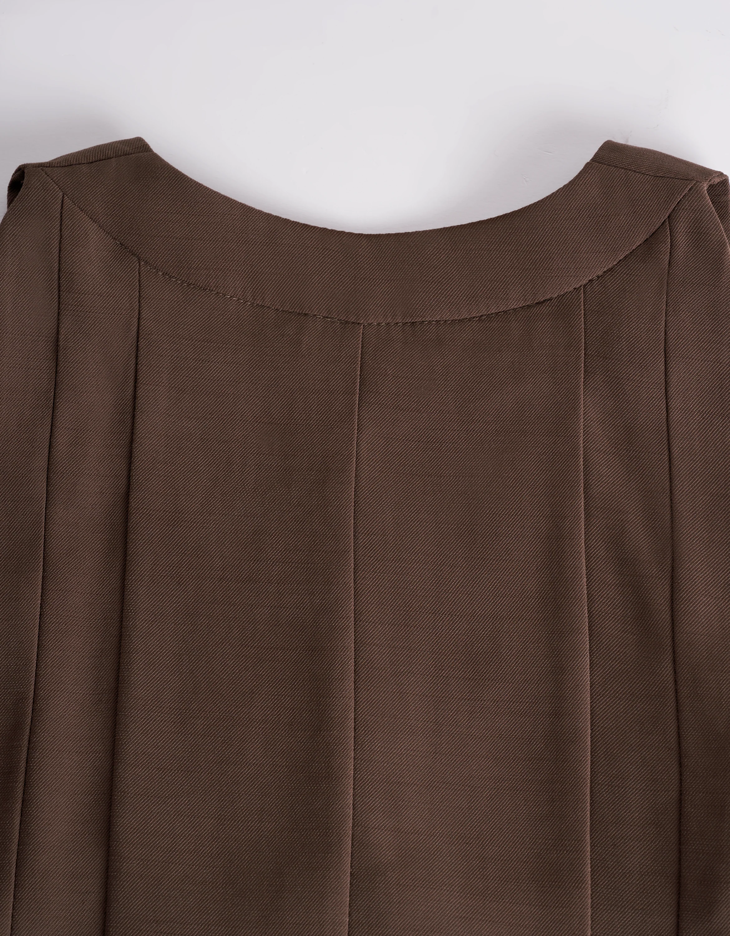 V-neck Flared Hem Sleeveless Top - Image 5