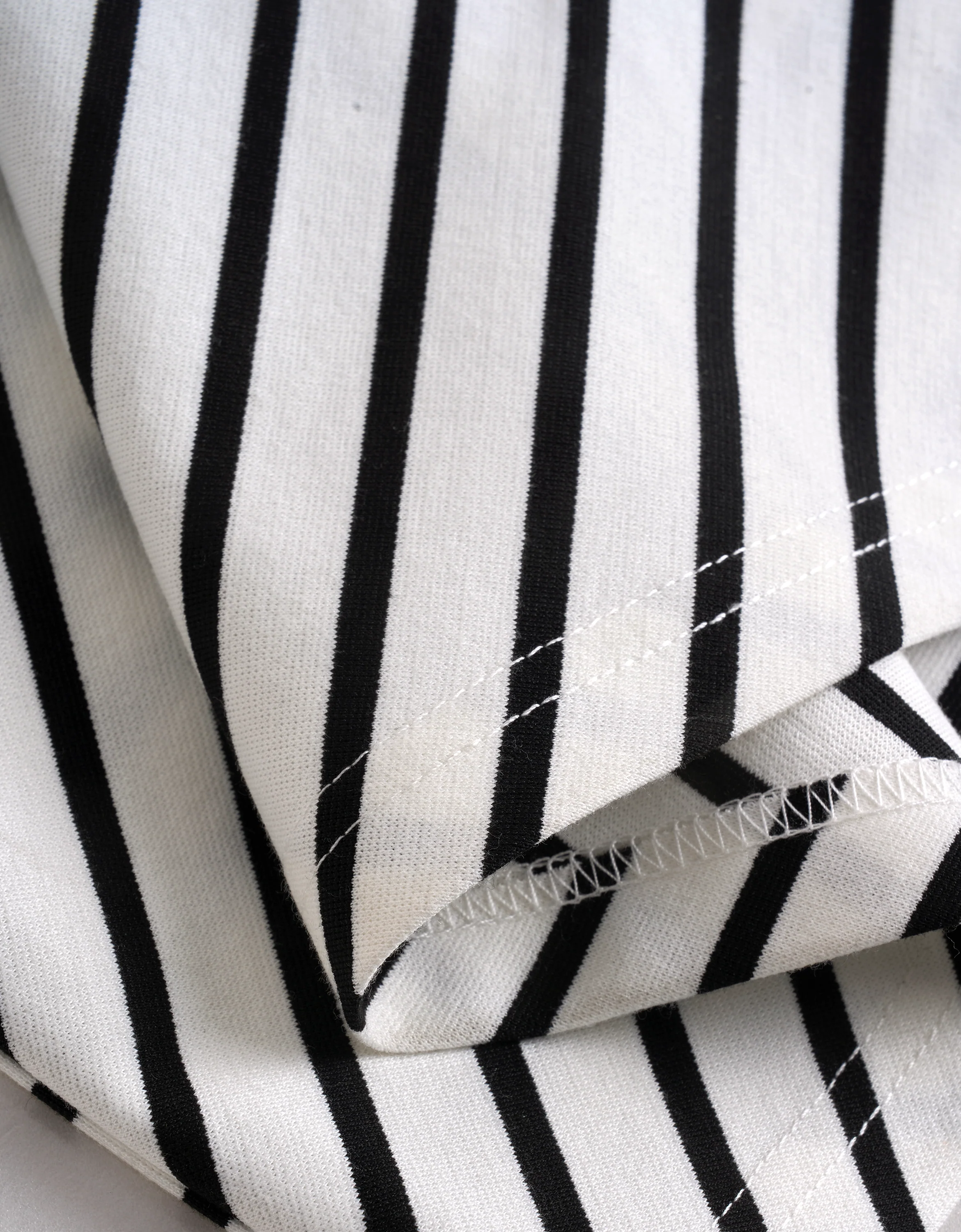 Waist Tie Striped Midi Dress - Image 7