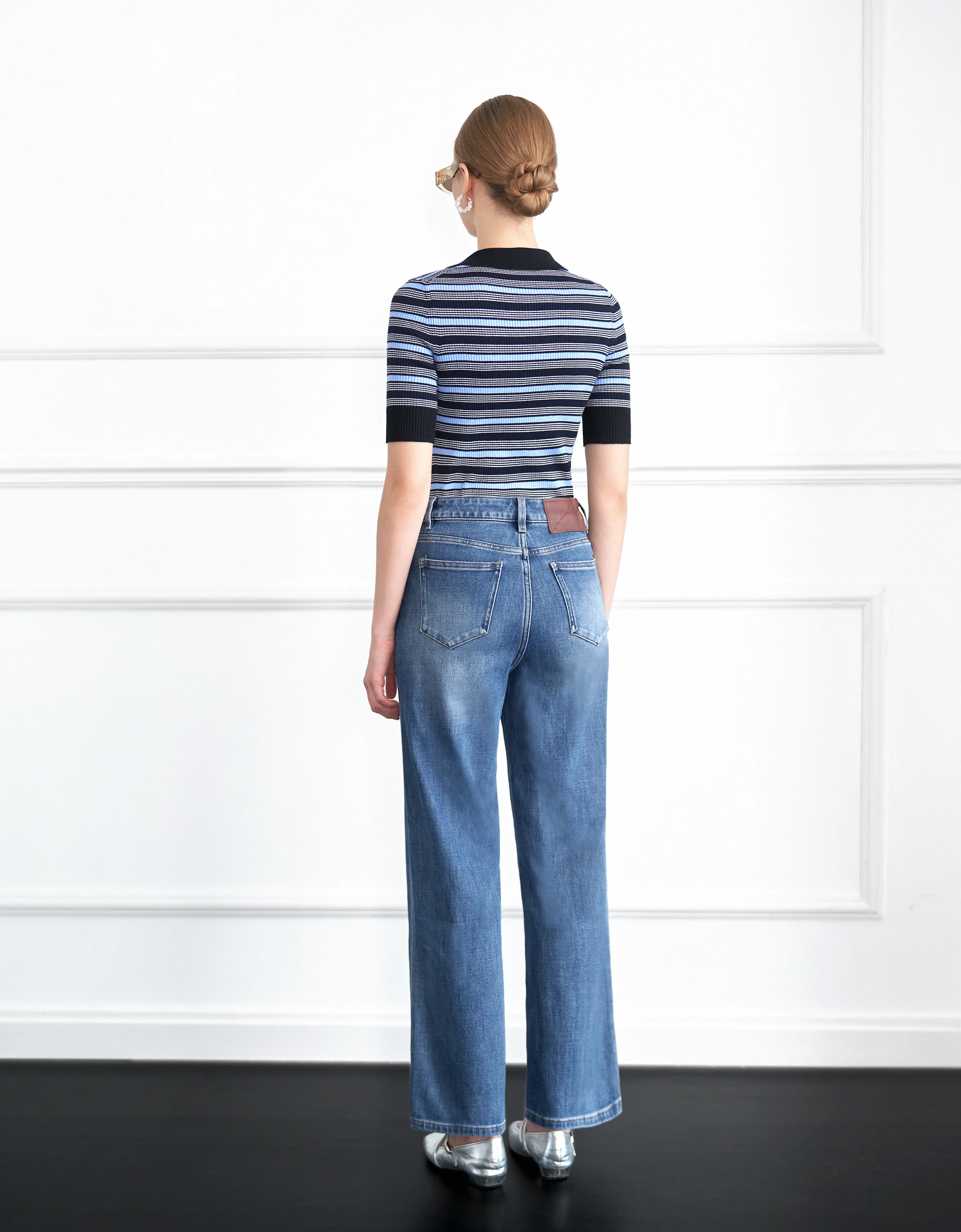 Wide Leg Denim Jeans - Image 4