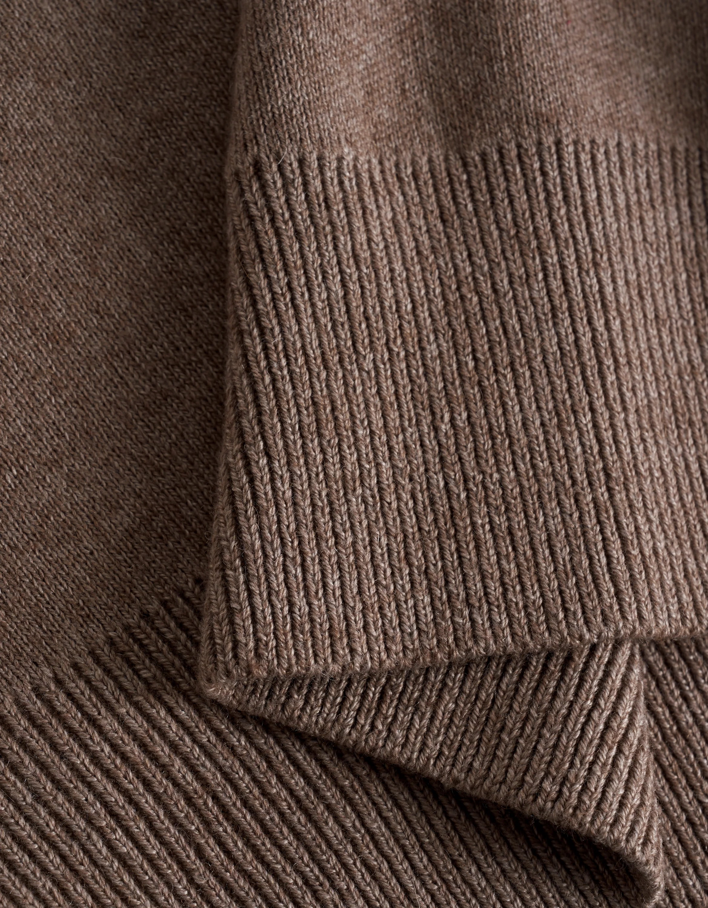 Wool-blend Contrast Trims Long Sleeve Knitted Top - Image 8