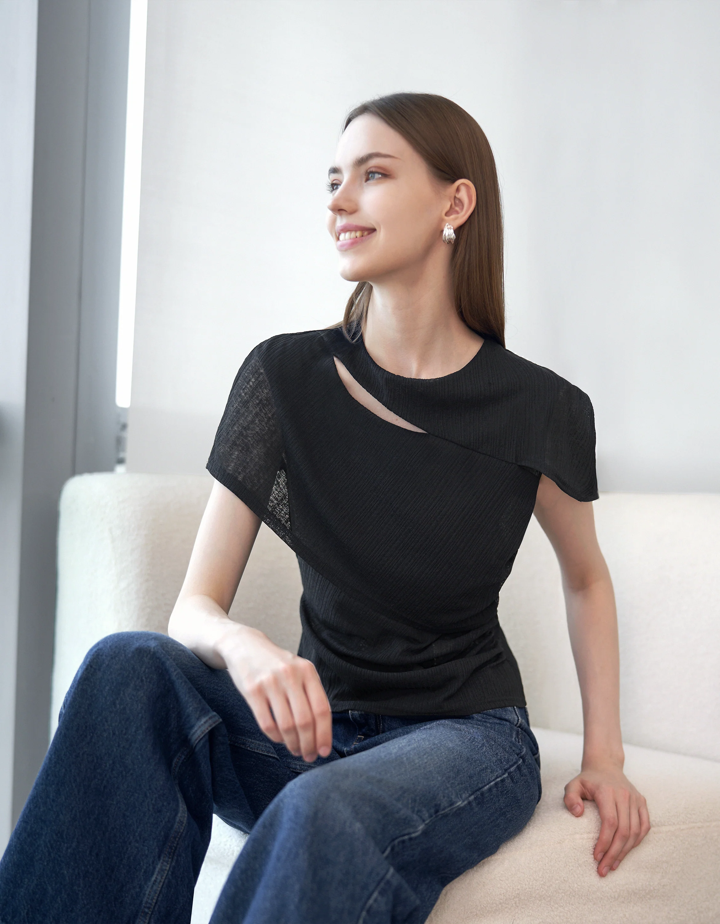 Wrap-style Knit Top - Image 2